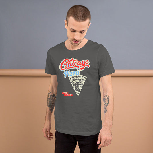 Chicago Pizza KiSS Unisex t-shirt - Delivery Pizzeria