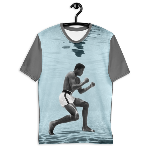 Muhammad Ali Water KiSS All Over T-Shirt - Training Boxing Fighter - Cassius Clay - Southpaw Stance - Boxer