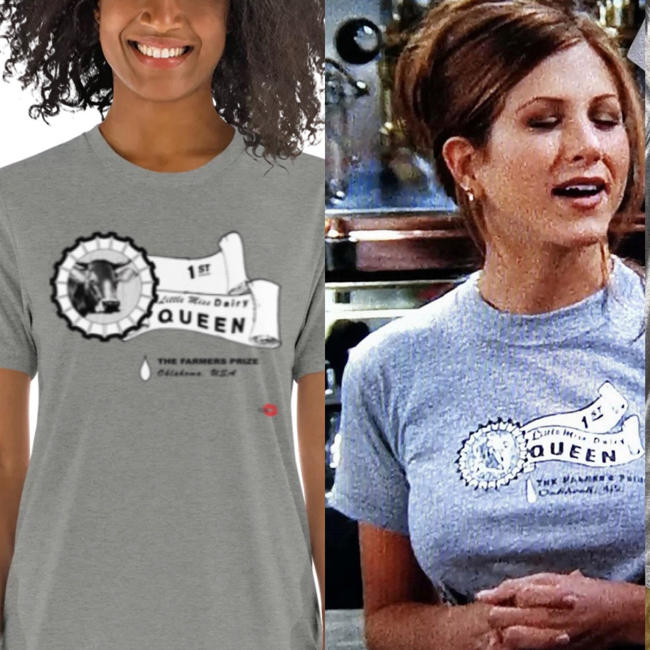Dairy Queen KiSS Short sleeve t-shirt - Friends - Rachel Green 90s Inspired - TV Show - Jennifer Aniston
