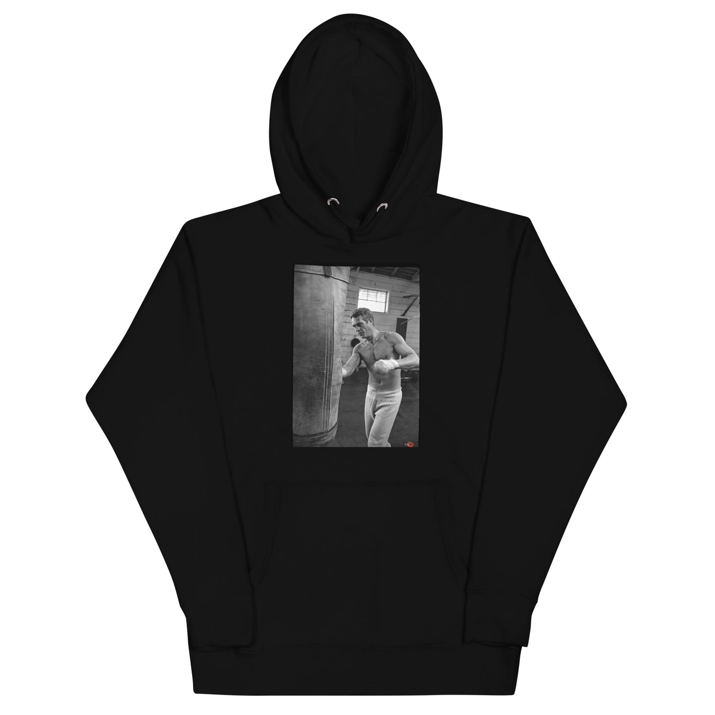 Steve McQueen Boxing Unisex Hoodie - Actor Boxer - Retro Hollywood Image