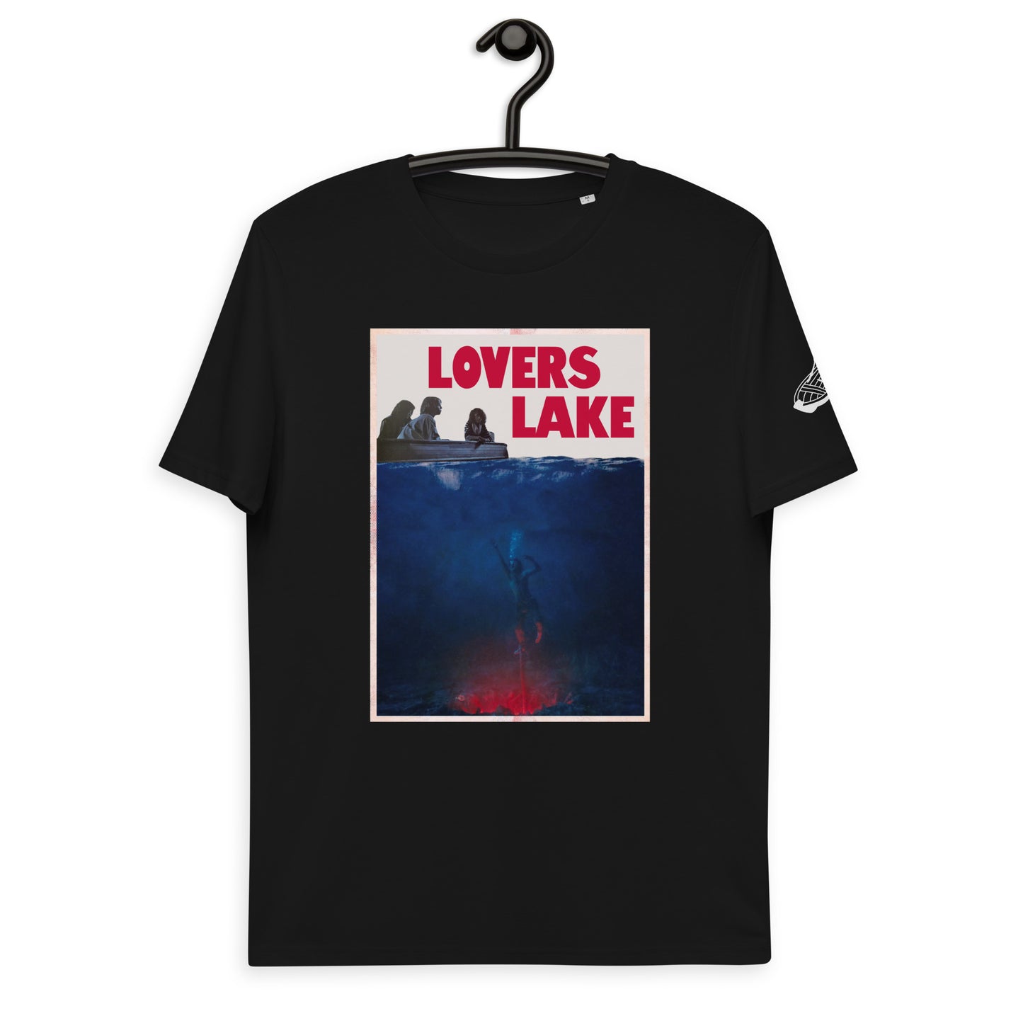 Lovers Lake KiSS Unisex organic cotton t-shirt - Stranger Things S4 Robin Steve Eddie Nancy Jaws