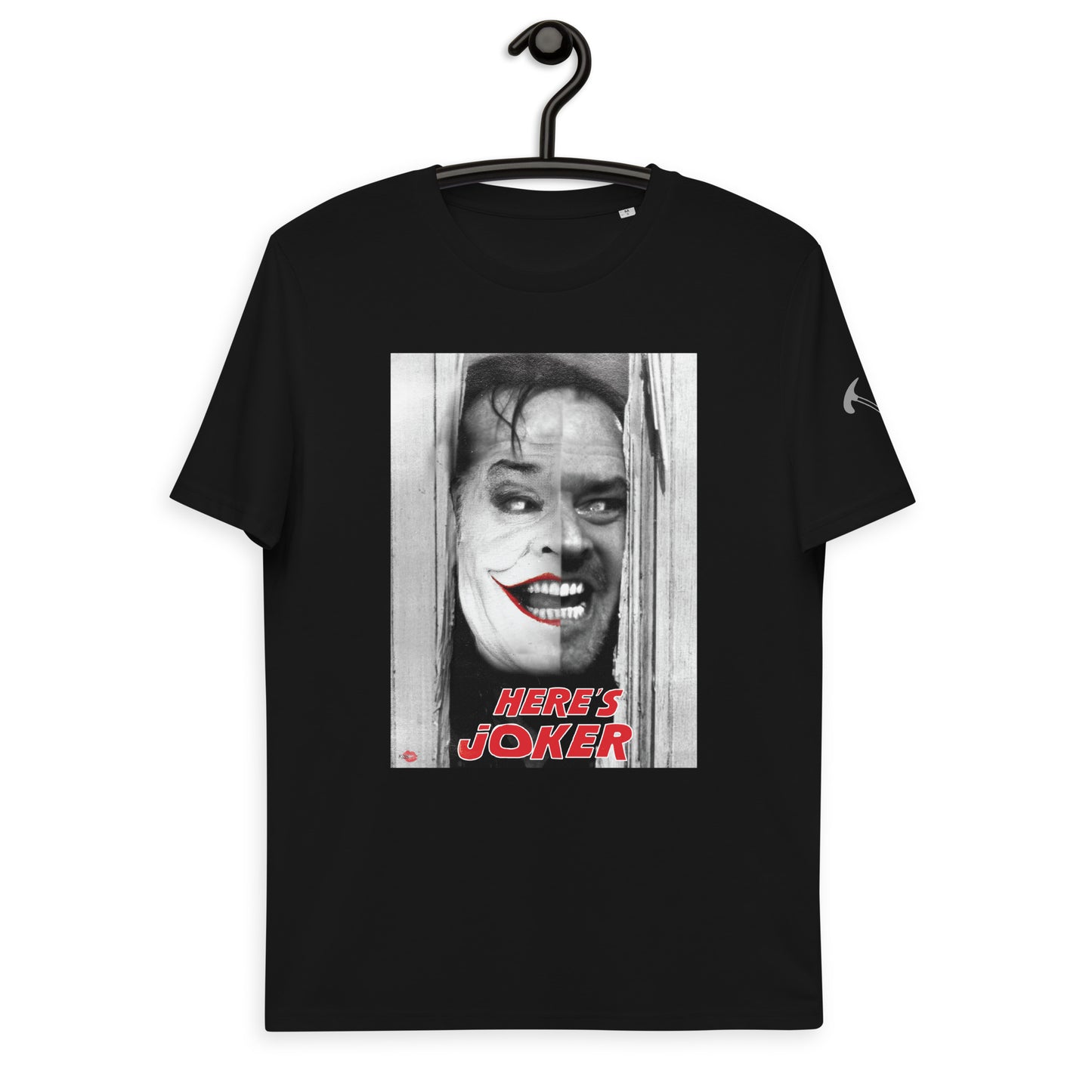Here's Joker KiSS Unisex organic cotton t-shirt - Jack Nicholson Johnny The Shining Axe