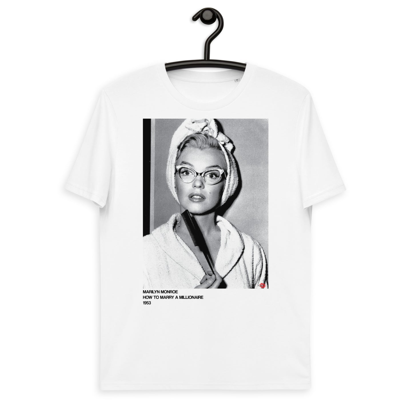 Marilyn Monroe 1953 KiSS Unisex organic cotton t-shirt - How To Marry a Millionaire inspired 50s