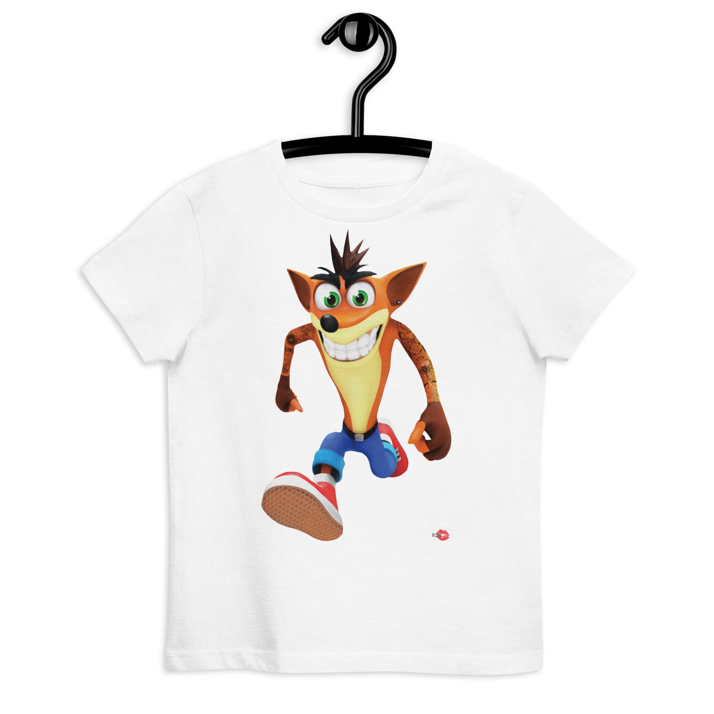 Crash Bandicoot KiSS Organic cotton kids t-shirt - Gaming Retro gamer