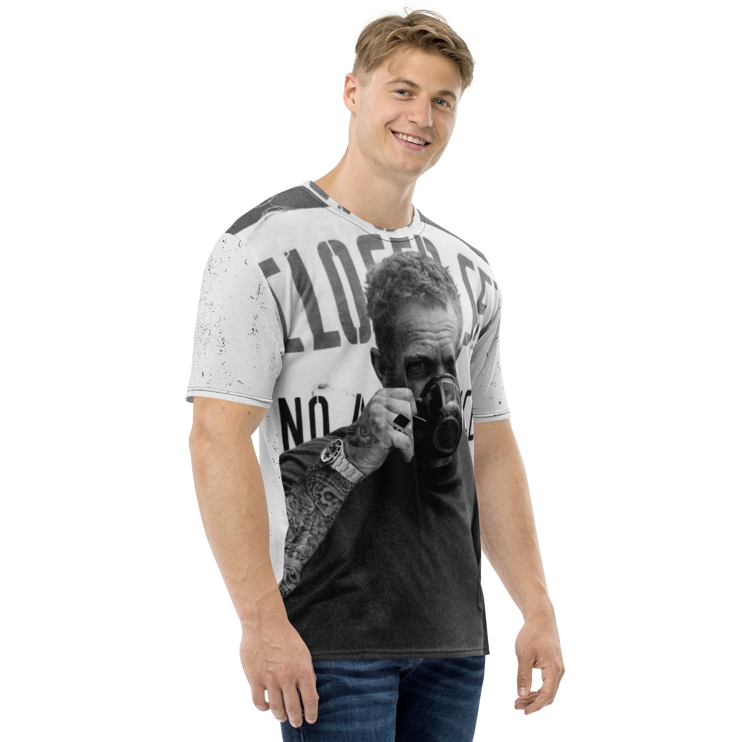 Steve McQueen Tattooed KiSS Men's t-shirt - Retro Hollywood Great Escape ink