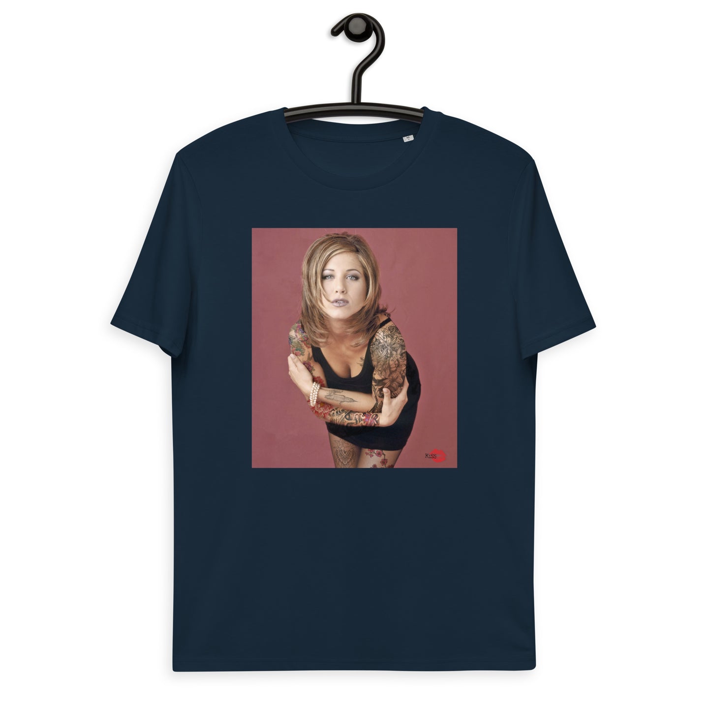 Inked Rachel Green KiSS Unisex organic cotton t-shirt - 90s Friends Alternative Jennifer Aniston