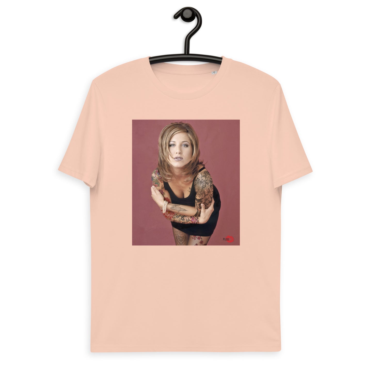 Inked Rachel Green KiSS Unisex organic cotton t-shirt - 90s Friends Alternative Jennifer Aniston