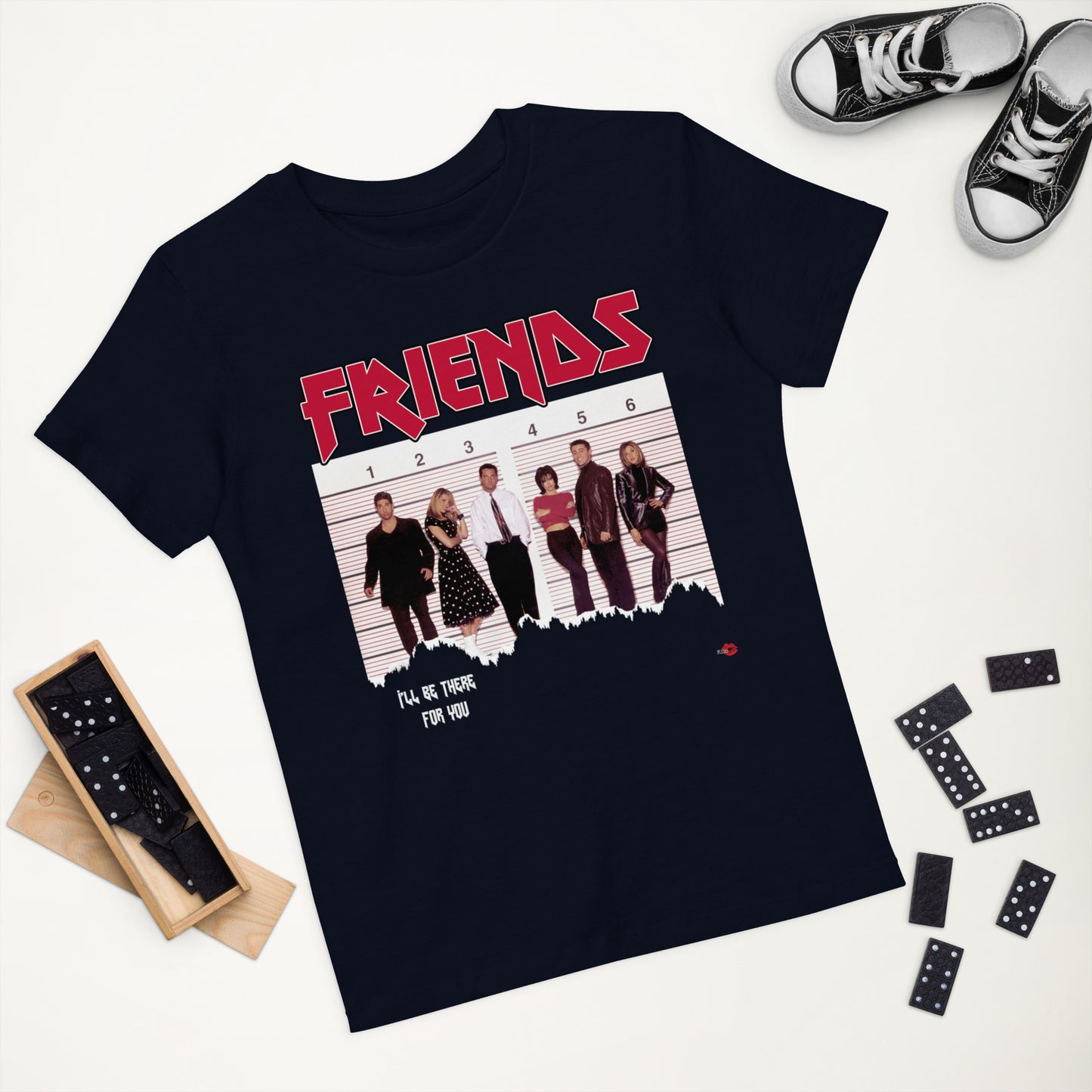Friends 'Band Tee' Tour 94 KiSS Organic cotton kids t-shirt - New York City Tour Rock theme tv show