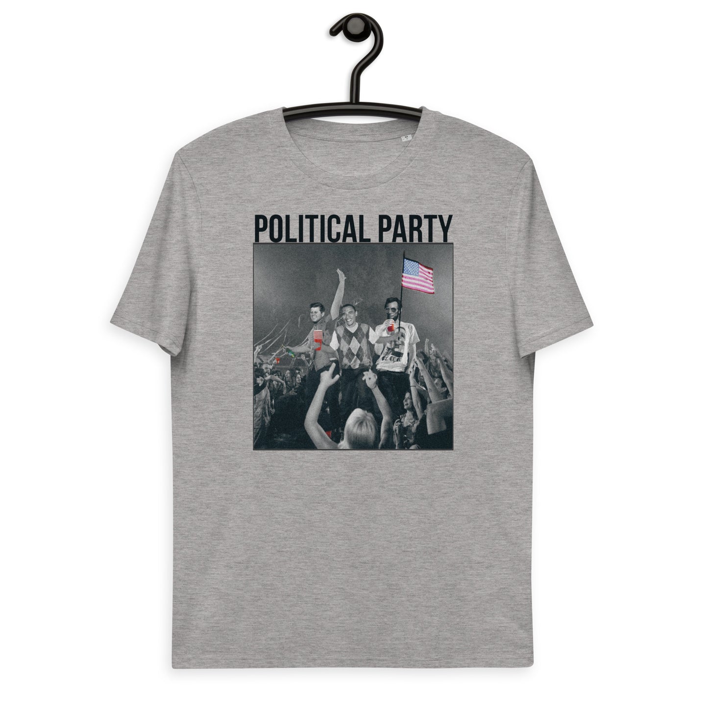 Political Party KiSS Unisex organic cotton t-shirt - Obama JFK Lincoln project x