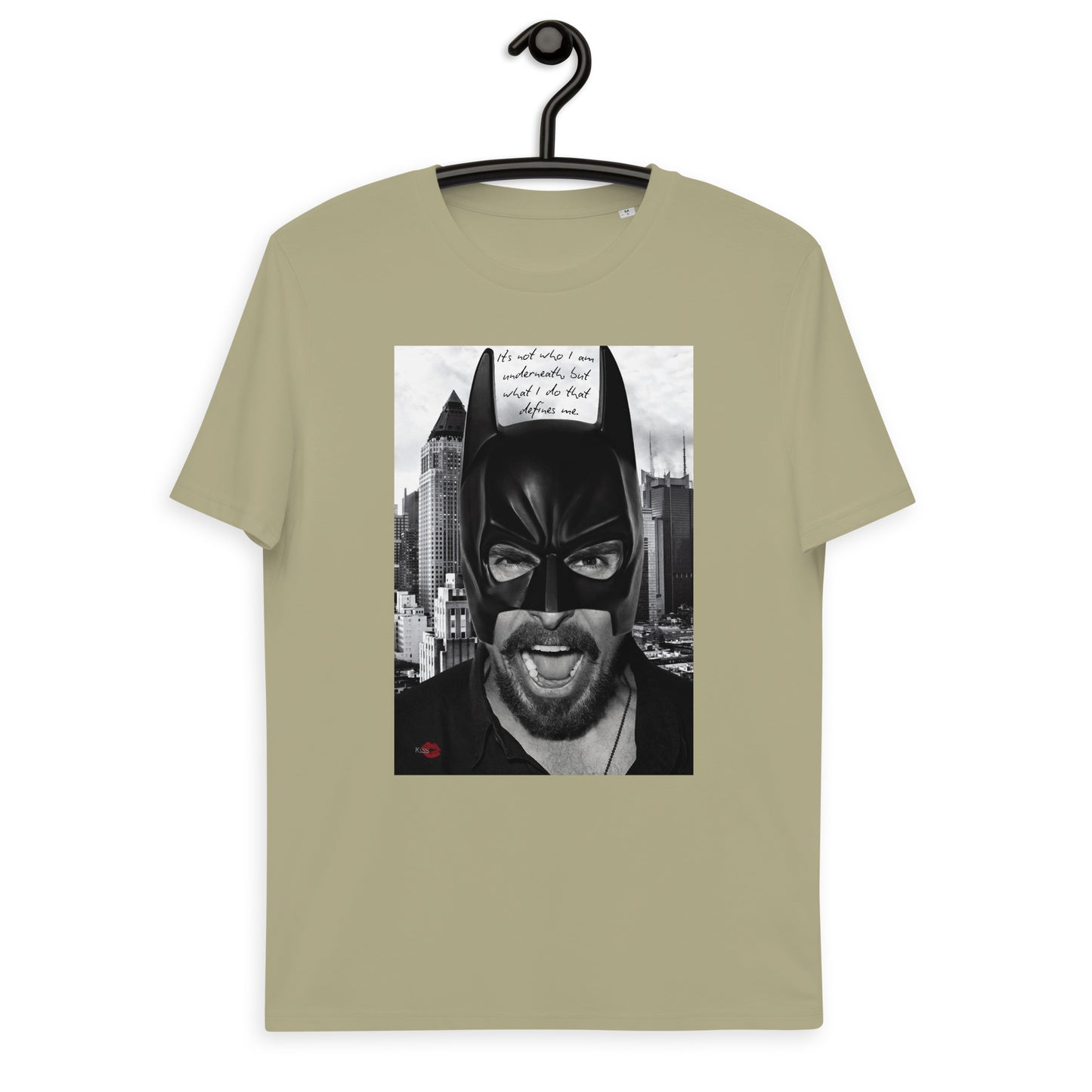 Batman Bale KiSS Unisex organic cotton t-shirt - Movie Quote Christian