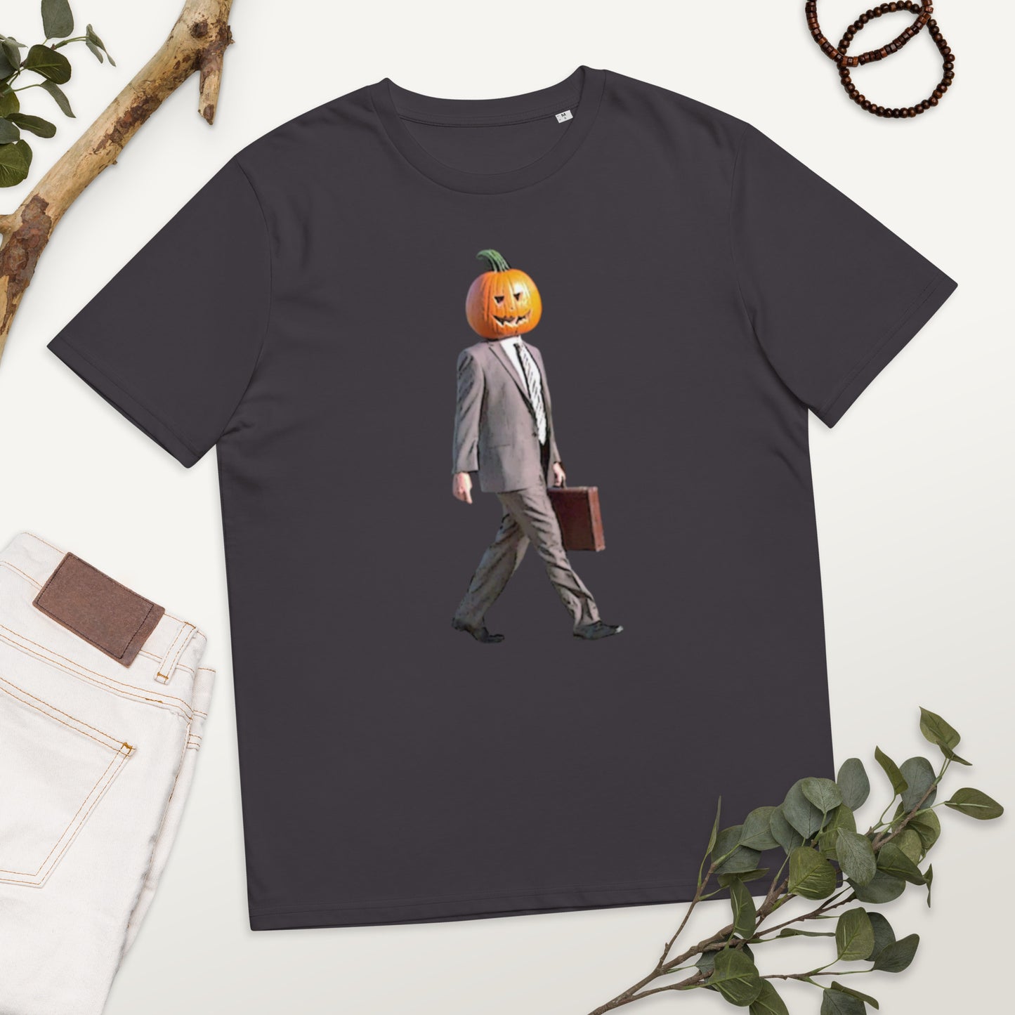Pumpkin Dwight KiSS Unisex organic cotton t-shirt - The Office Halloween funny