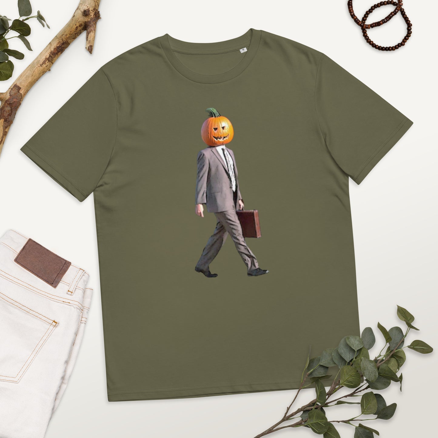 Pumpkin Dwight KiSS Unisex organic cotton t-shirt - The Office Halloween funny