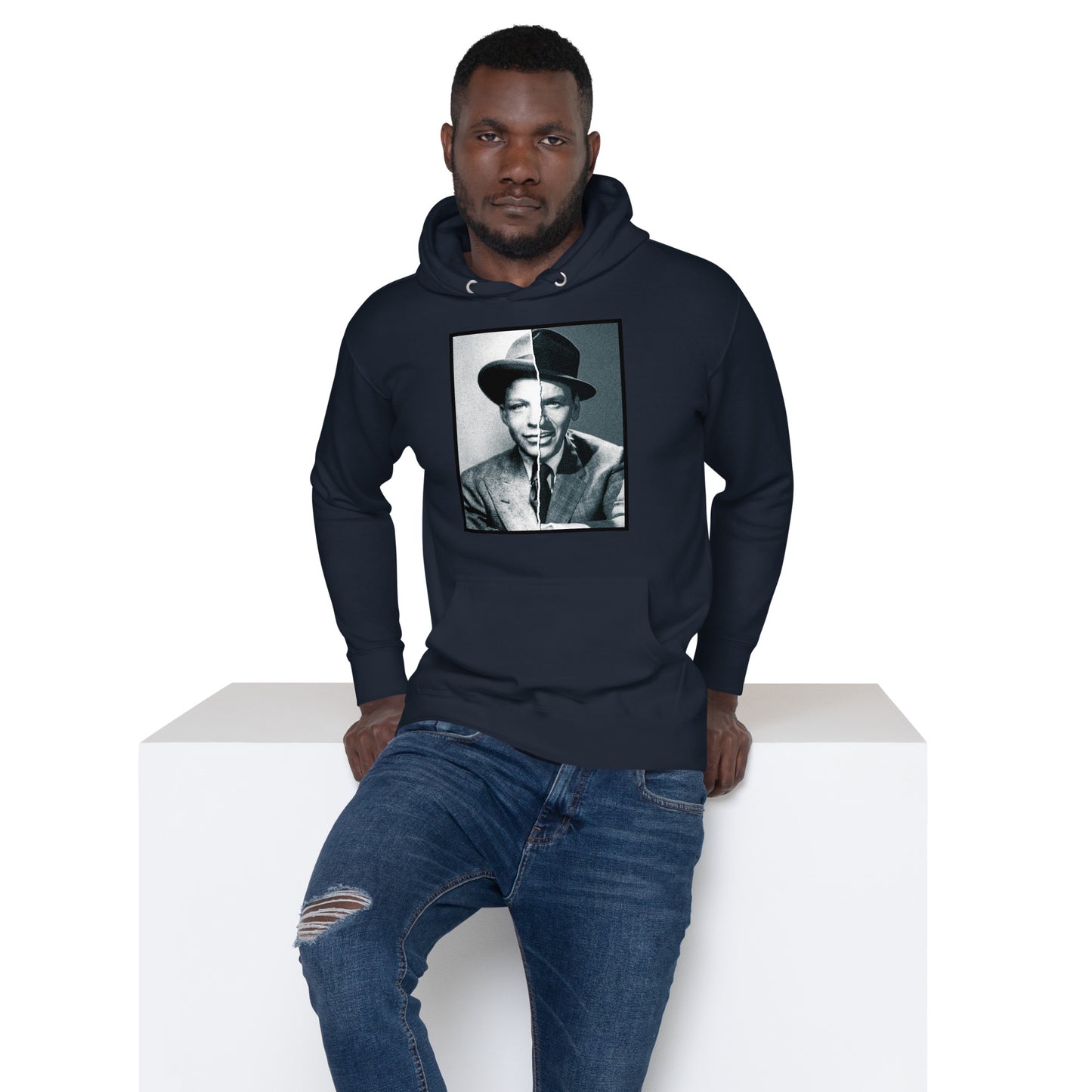 Sinatra KiSS Unisex Hoodie - Frank Rat Pack young and old Hollywood