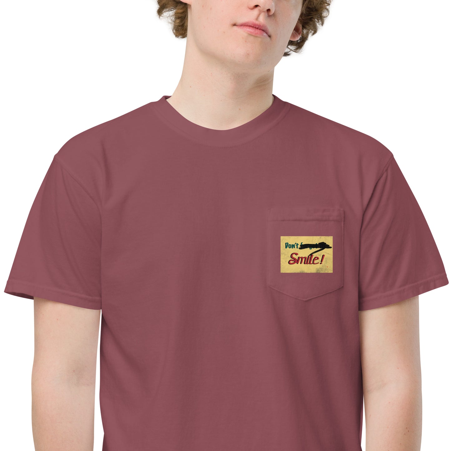 Don't Forget To Smile KiSS Unisex pocket t-shirt - Joaquin Phoenix Joker