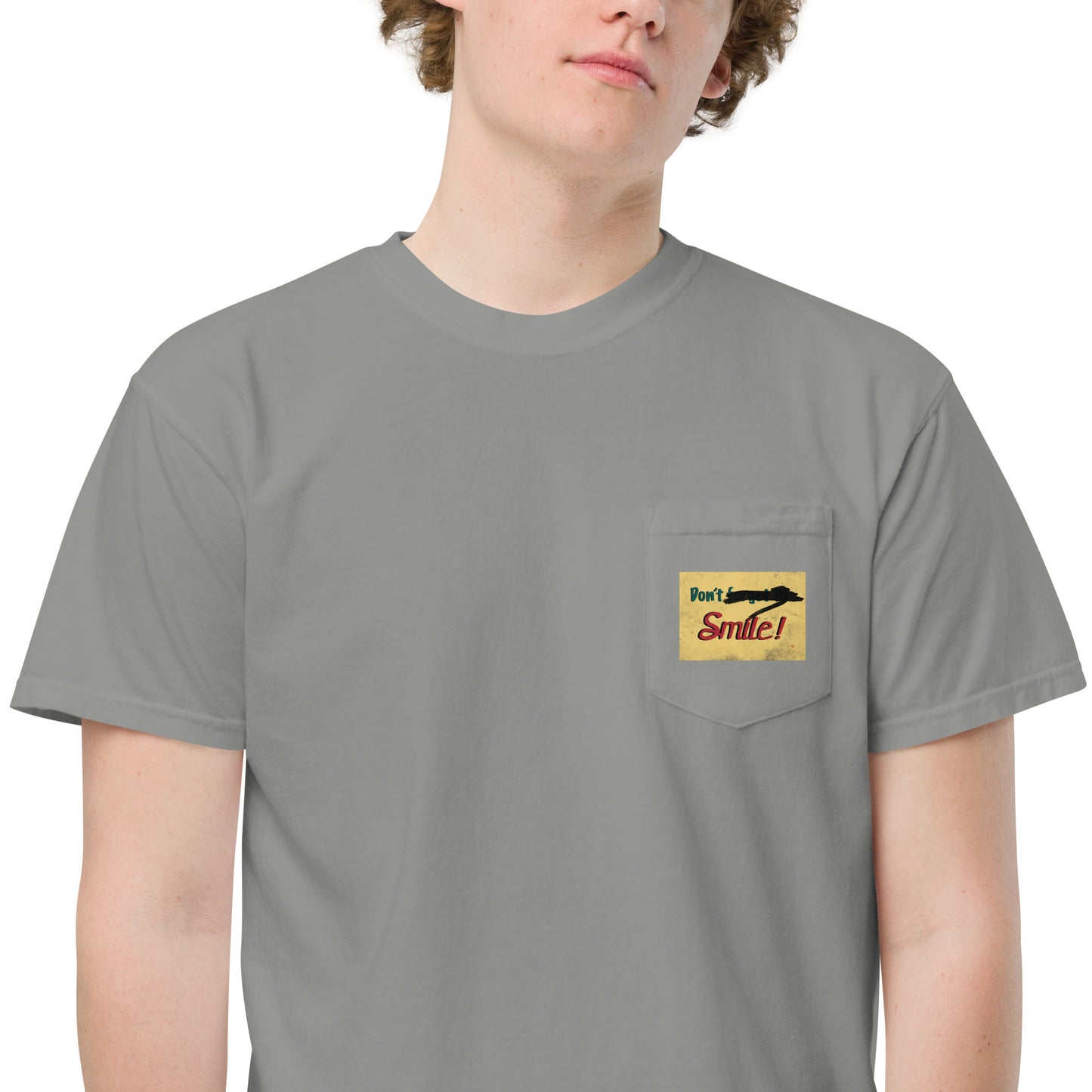 Don't Forget To Smile KiSS Unisex pocket t-shirt - Joaquin Phoenix Joker
