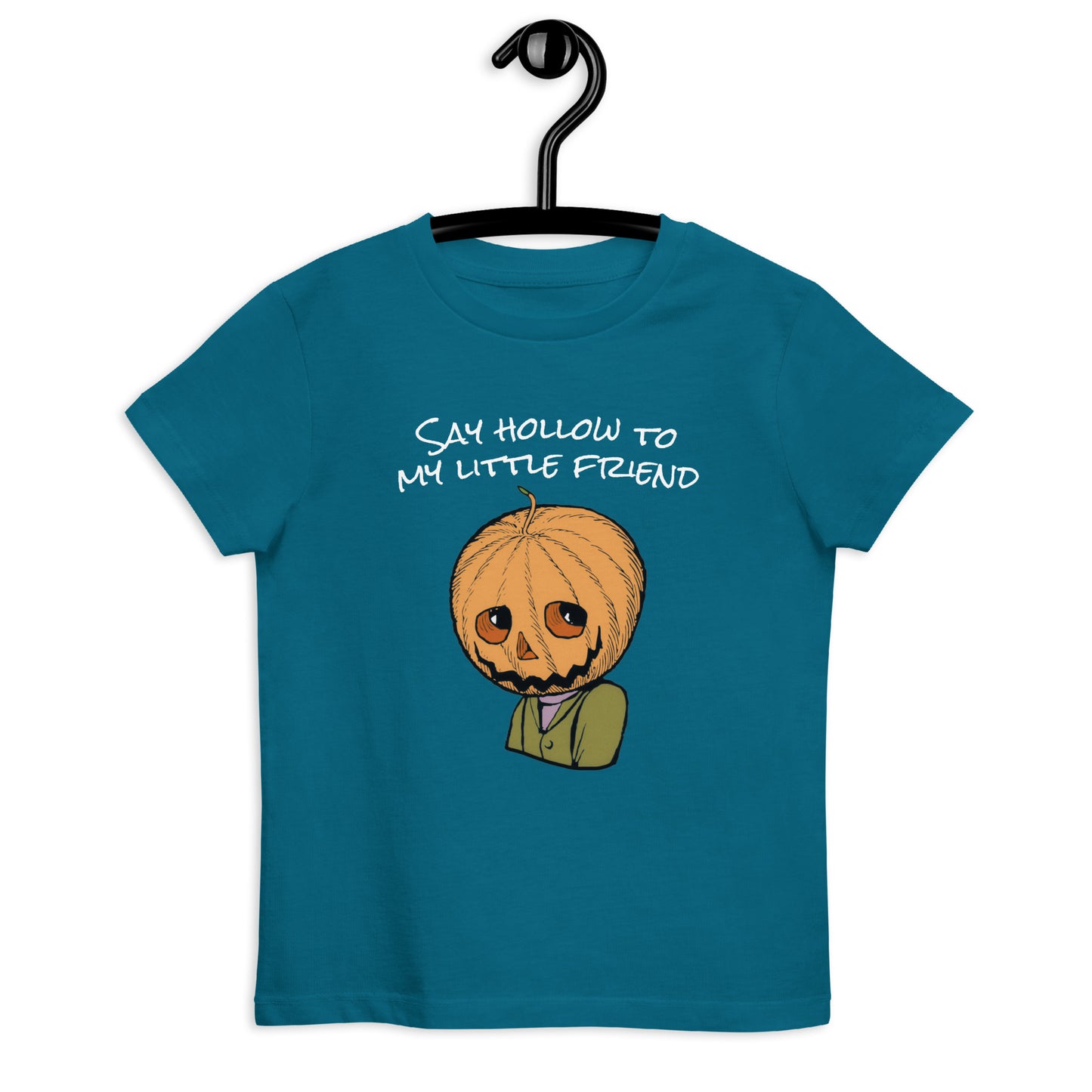 My Little Friend Organic cotton kids t-shirt - Halloween Pumpkin
