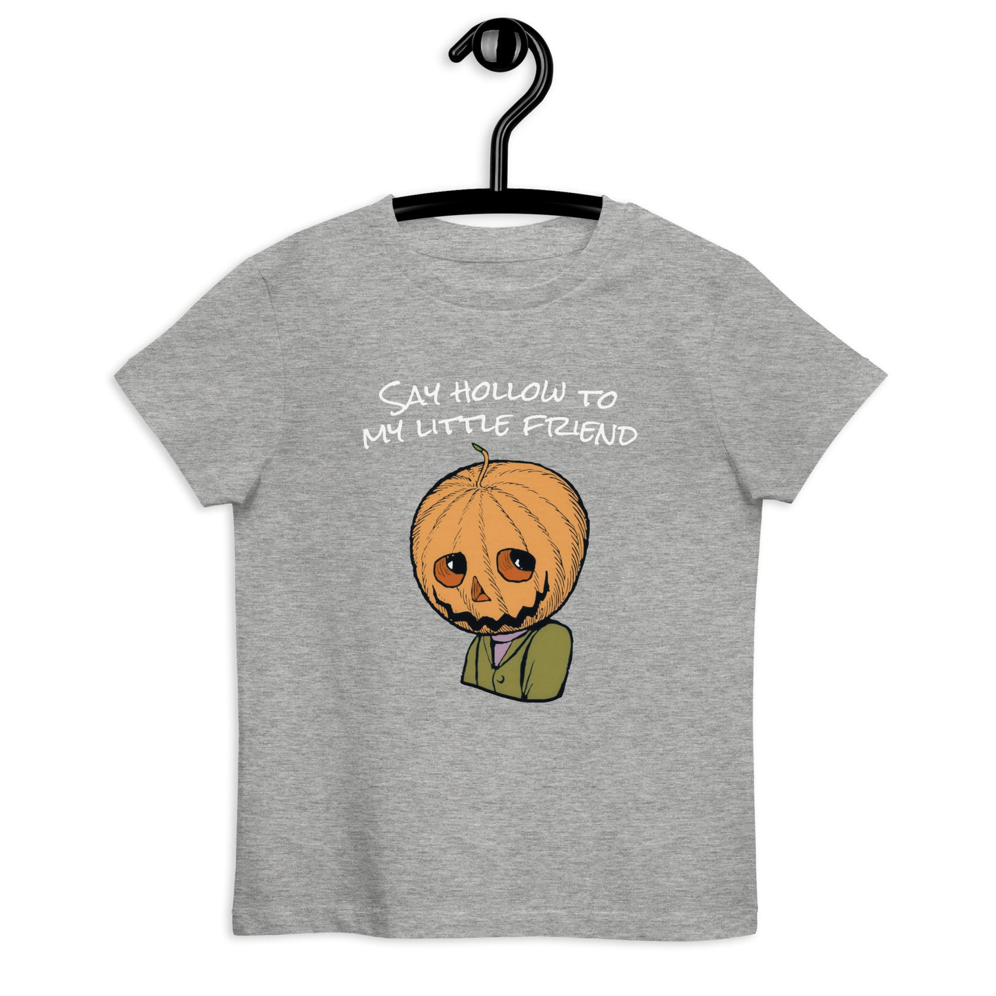 My Little Friend Organic cotton kids t-shirt - Halloween Pumpkin