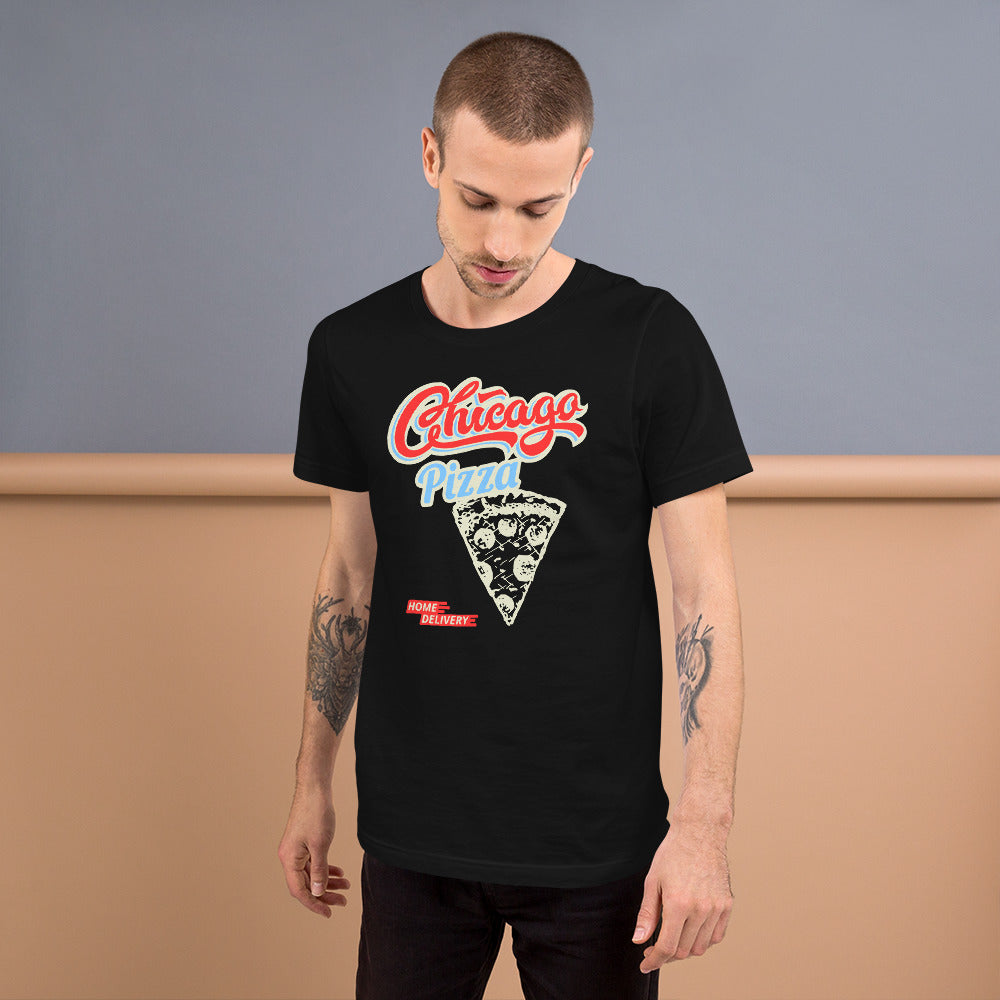 Chicago Pizza KiSS Unisex t-shirt - Delivery Pizzeria