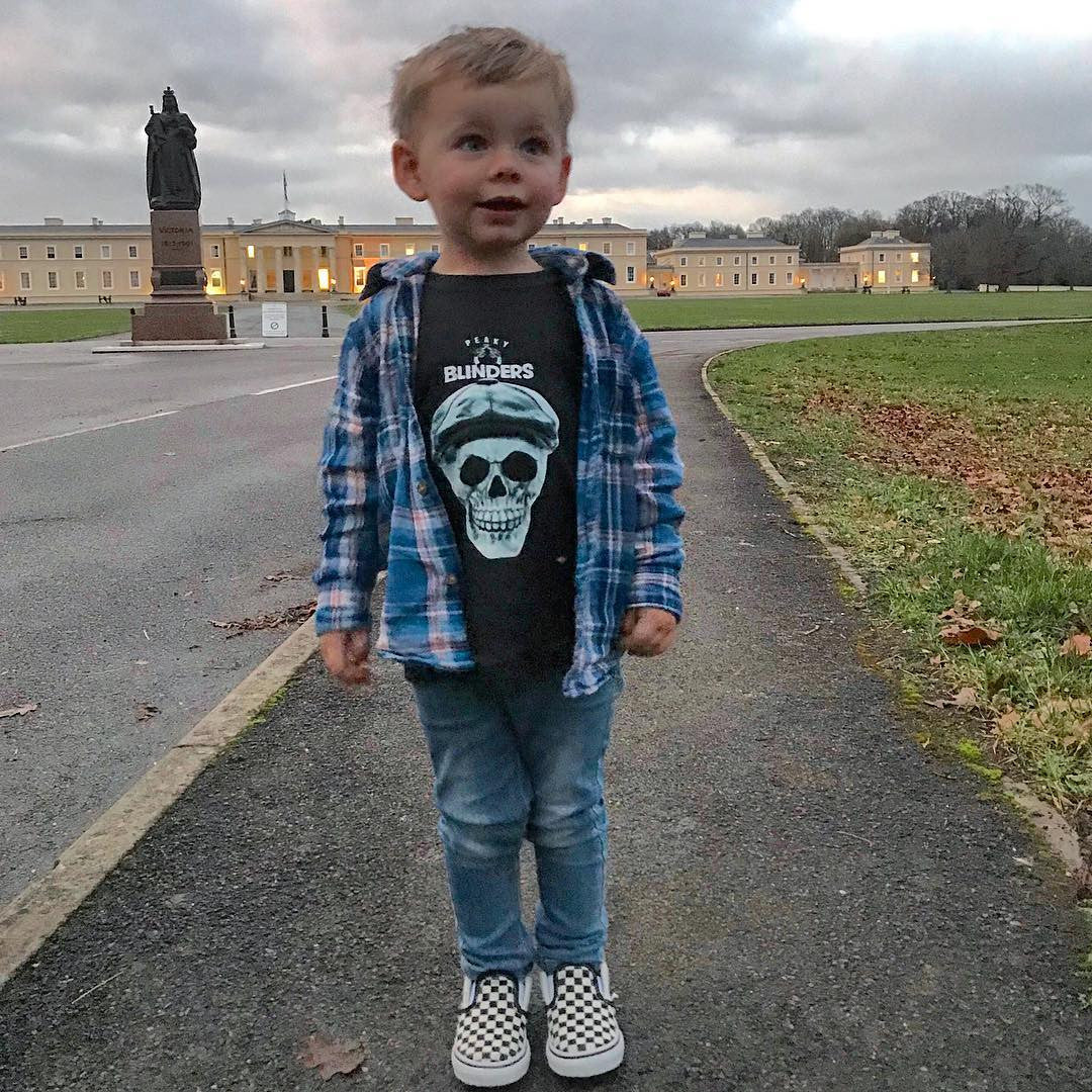 Peaky Skull KiSS KIDS T-Shirt - Tommy Shelby Blinders inspired - Cool Toddler Style - Skulls Matching