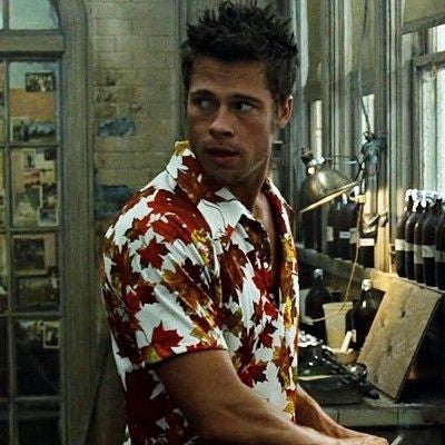 Maple Leaves KiSS Recycled unisex sports jersey - Tyler Durden Inspired Fight Club Brad Pitt Cosplay Autumn Leaf