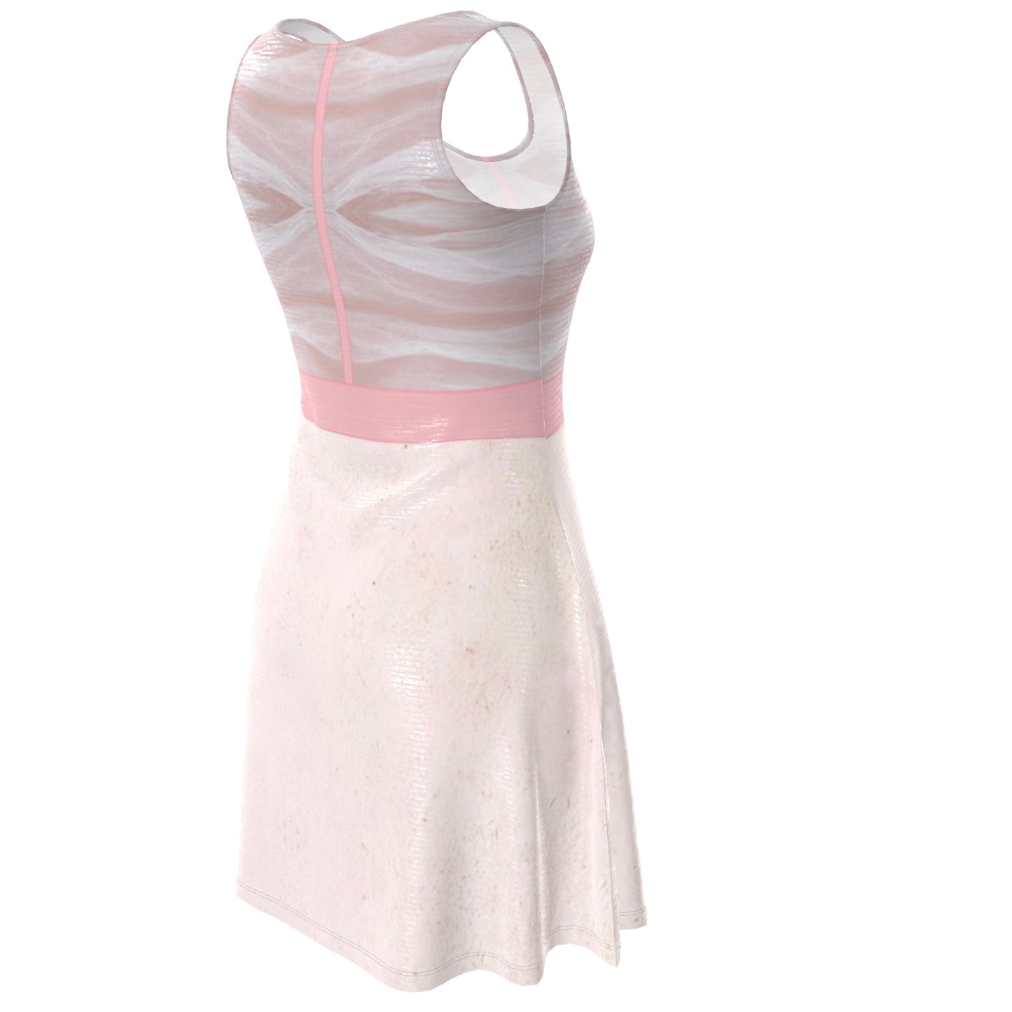 Marla Singer Pink Velour KiSS Skater Dress - Fight Club Inspired - Cosplay Handmade