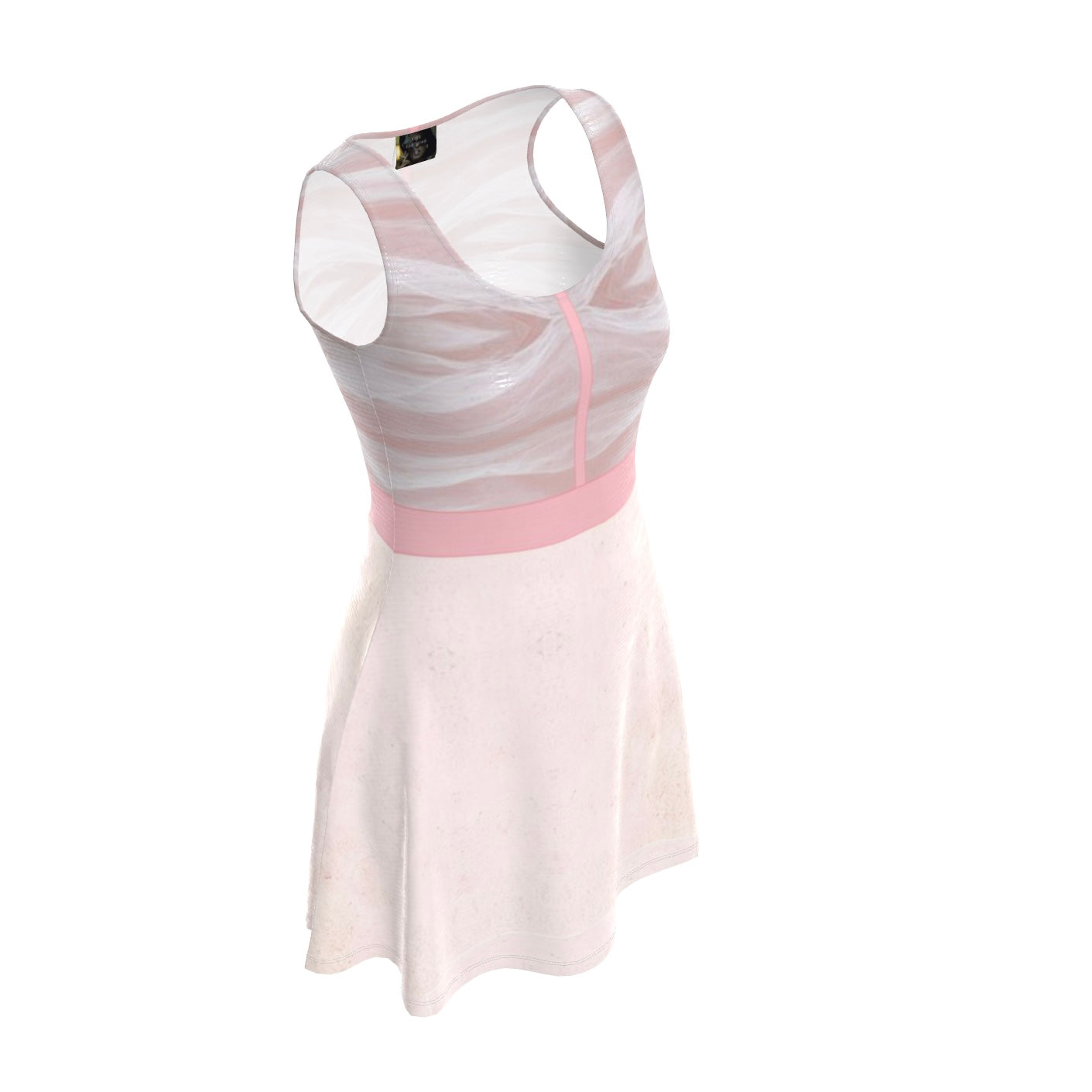 Marla Singer Pink Velour KiSS Skater Dress - Fight Club Inspired - Cosplay Handmade