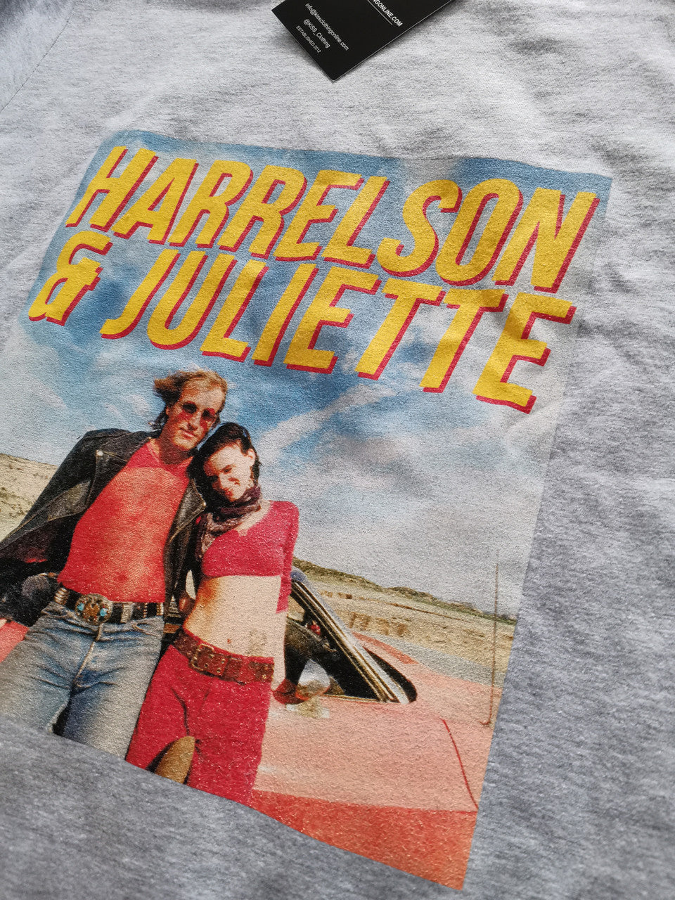 Natural Born Killers KiSS T-Shirt - Woody Harrelson Juliette Lewis - Romeo & Juliet - 90s Movie