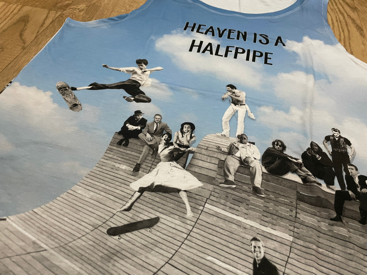 Halfpipe Heaven KiSS Vest - Skate Skateboarding - Burn Out Fade Away - Icons Hollywood - Marilyn - Freddie