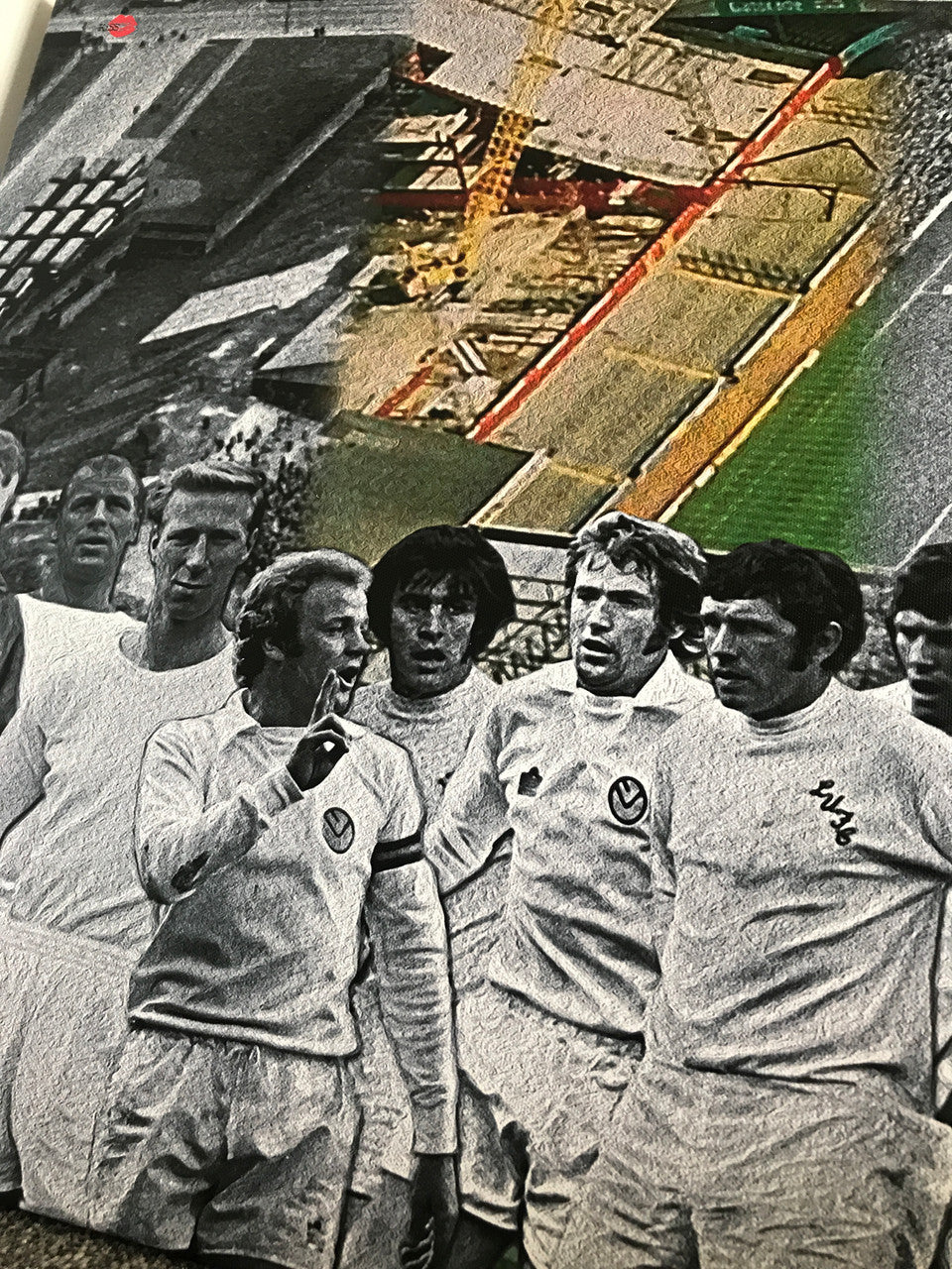 LUFC Panoramic KiSS Canvas - Leeds United Football MOT - Timeline - Then and Now - Unique Artwork - Football Elland Road Wall Art