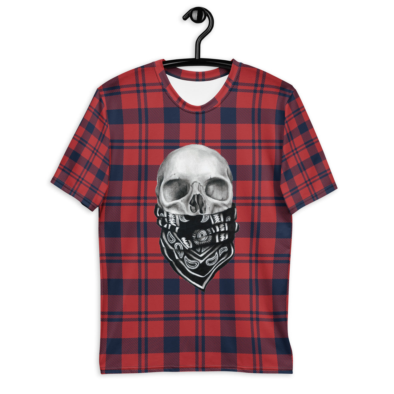 Tartan Skull KiSS Men's t-shirt - Unique Skulls