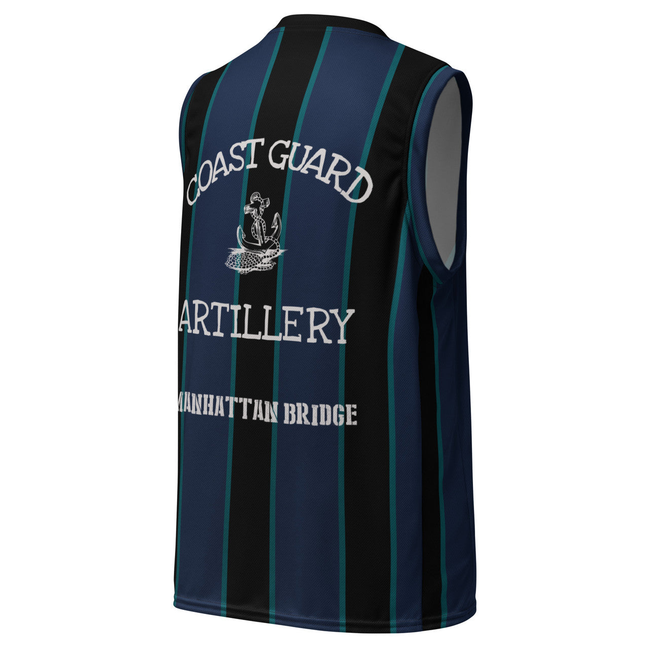 New York KiSS Recycled unisex basketball jersey - Manhattan Bridge Coastguard 31 District