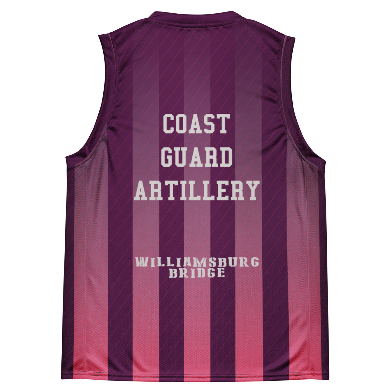 Williamsburg KiSS Recycled unisex basketball jersey - New York Coastguard District