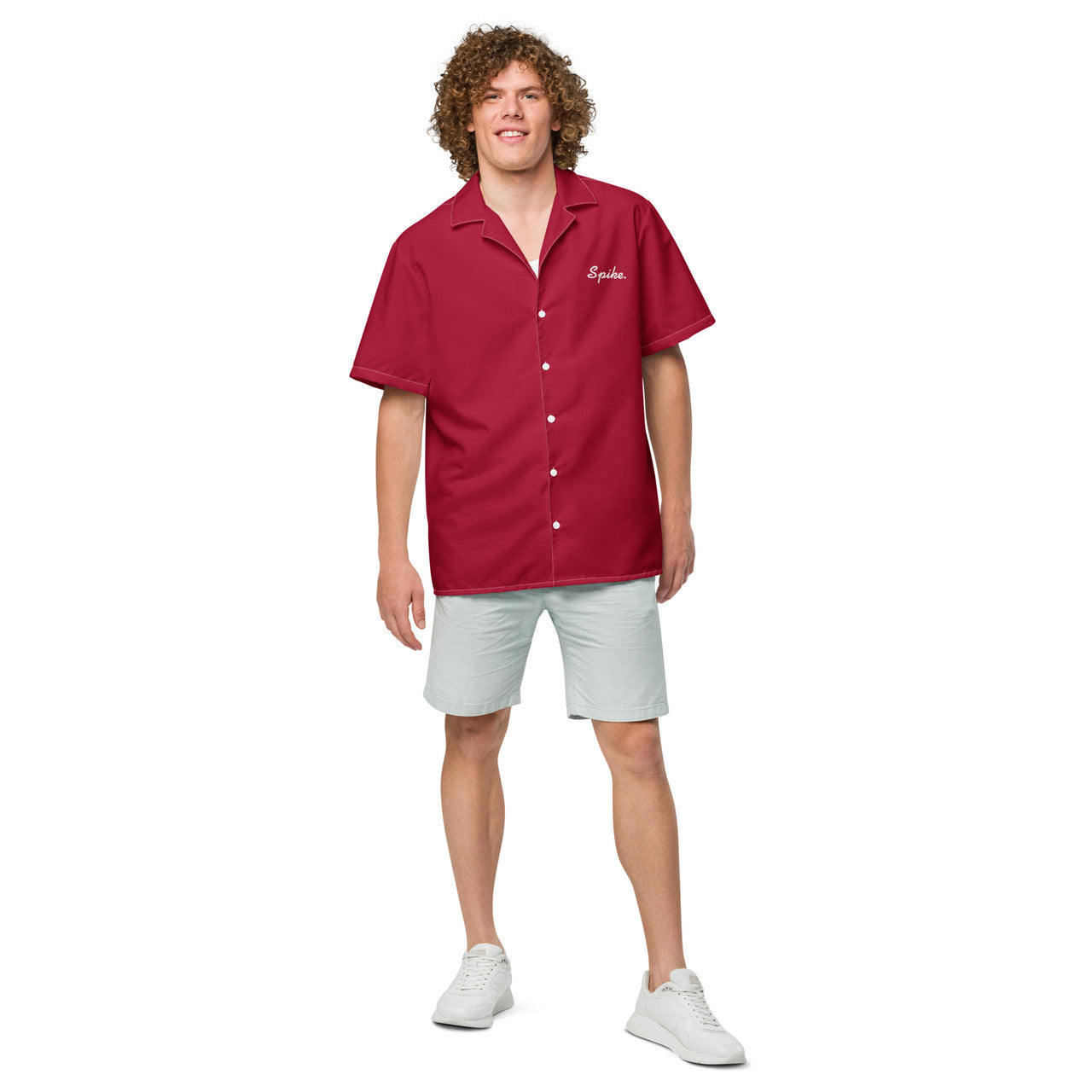 Red Chandler Bing KiSS Unisex button shirt - Spike Shirt Season 2 Friends