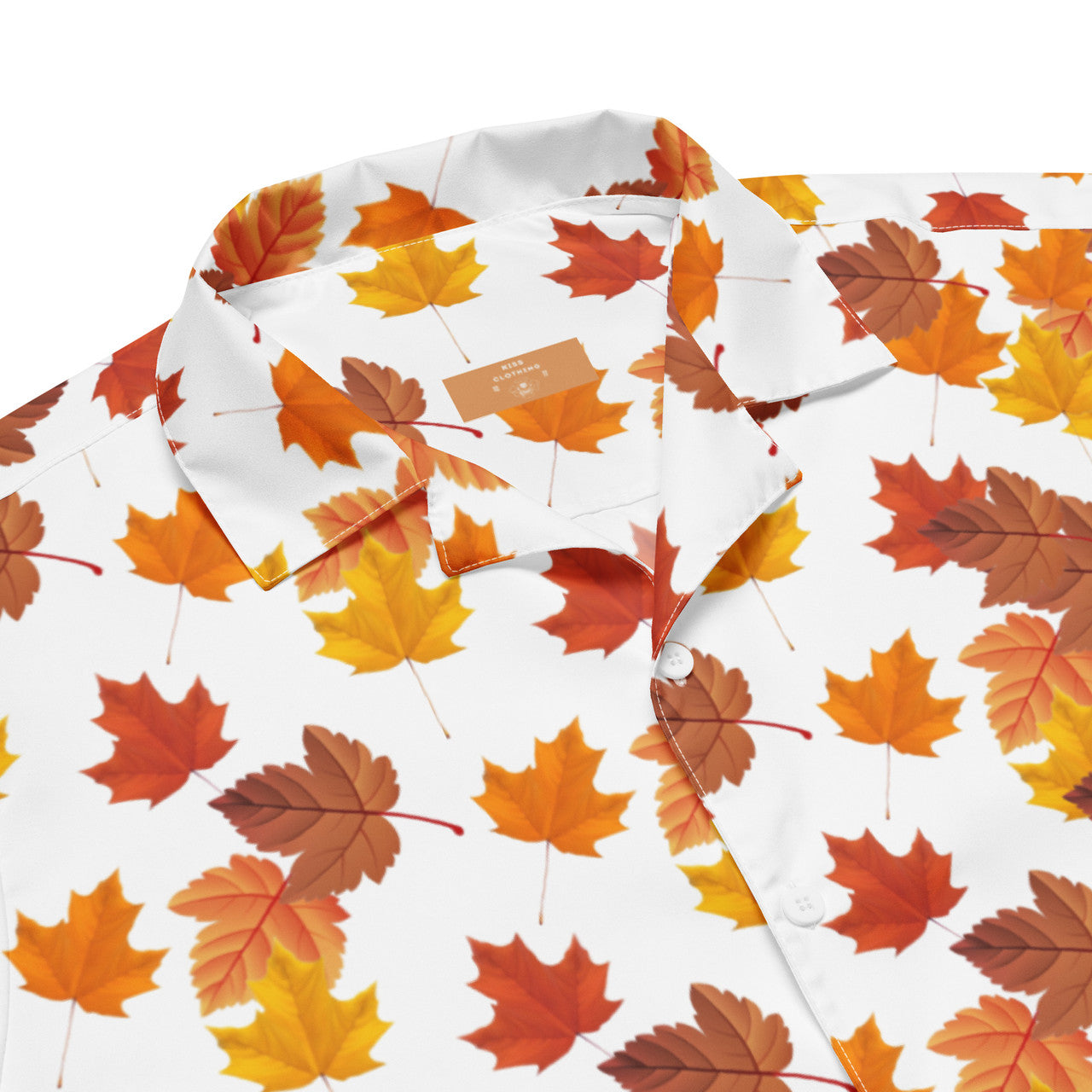 Maple Leaf KiSS Unisex button shirt - Tyler Durden Brad Pitt