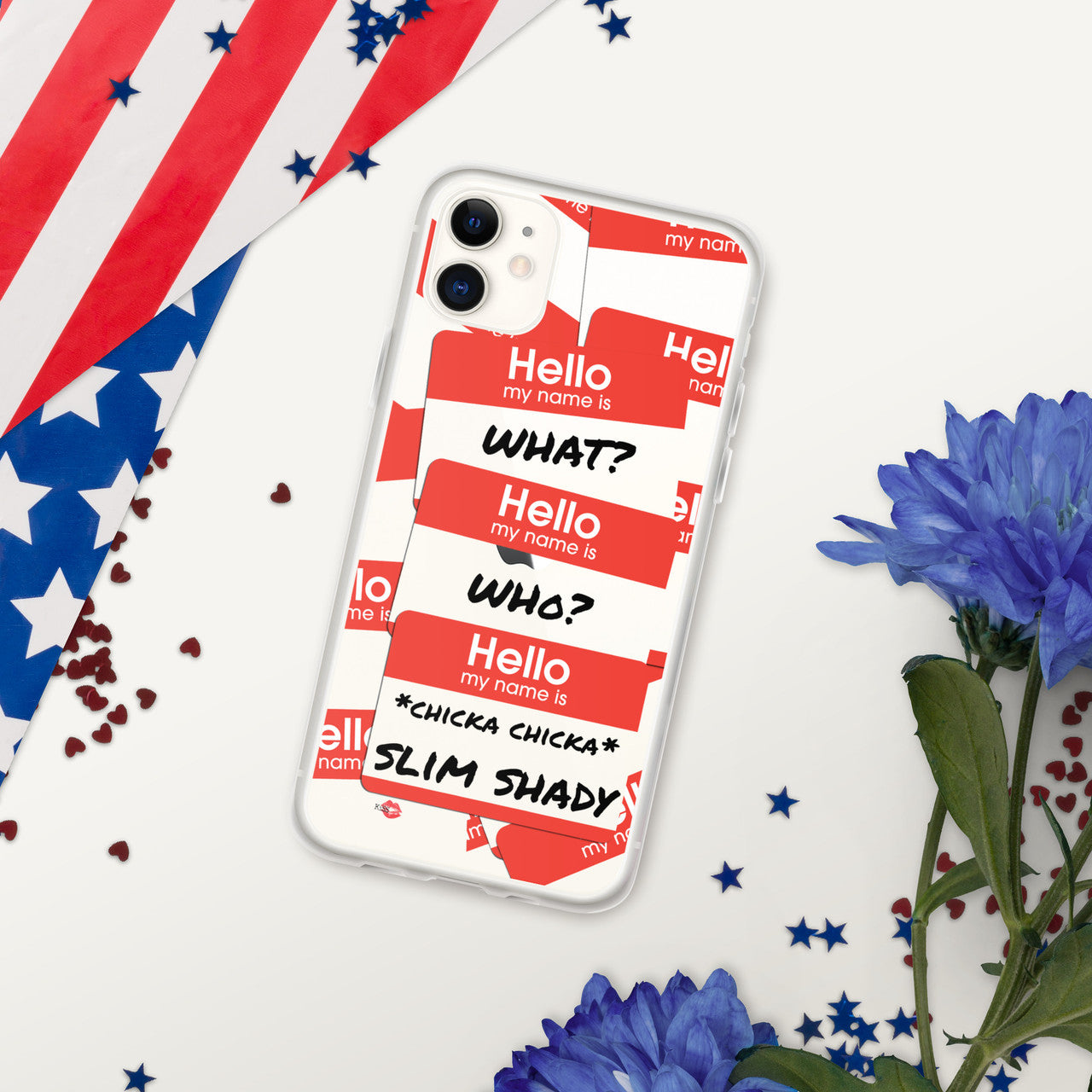 Hi My Name Is… KiSS Clear Case for iPhone - Slim Shady music