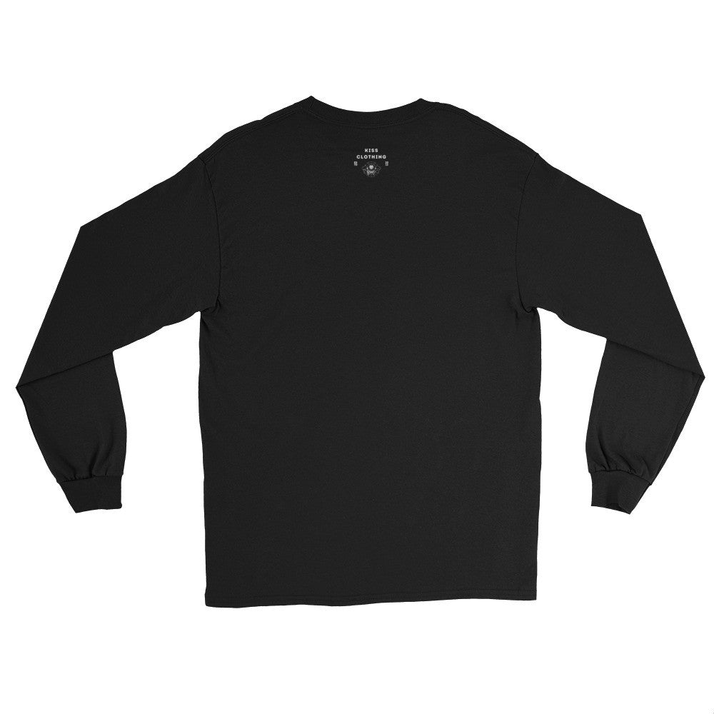 Fleur-de-Lis Embroidered KiSS Unisex Long Sleeve Shirt - Simple Cotton classic