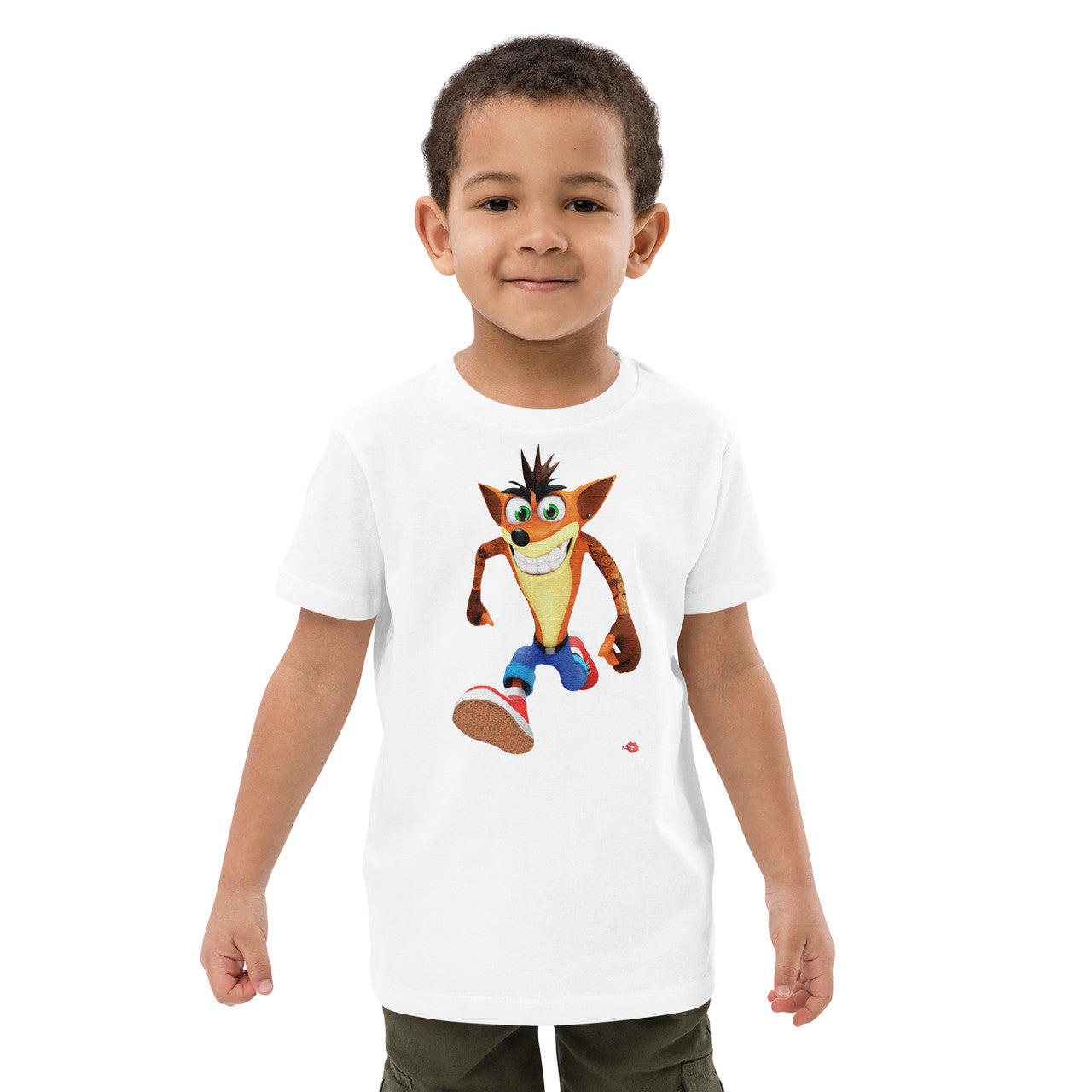 Crash Bandicoot KiSS Organic cotton kids t-shirt - Gaming Retro gamer