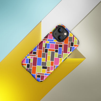 Bright Multi Colour Tough Case for iPhone® - Geometric