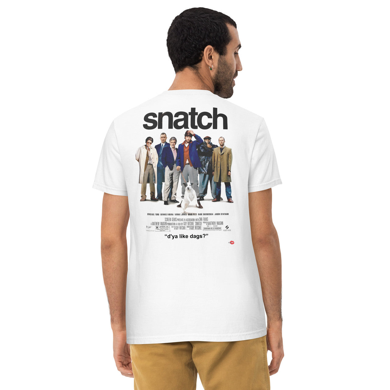 Snatch KiSS Unisex garment-dyed pocket t-shirt - Guy Ritchie movie inspired