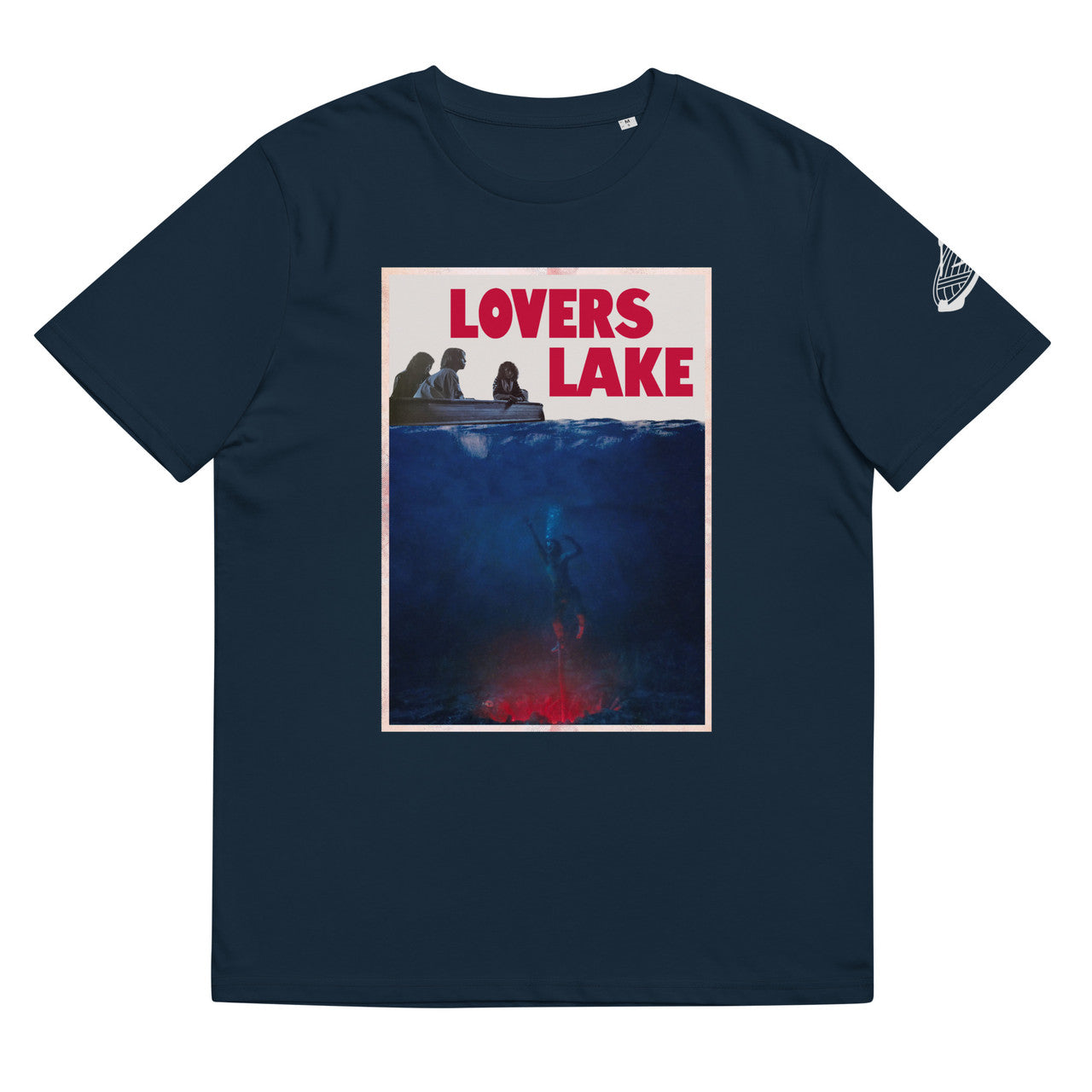 Lovers Lake KiSS Unisex organic cotton t-shirt - Stranger Things S4 Robin Steve Eddie Nancy Jaws