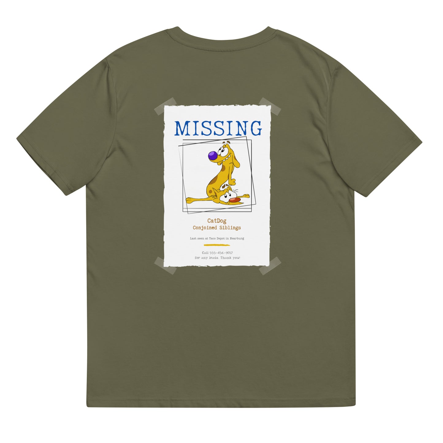 CatDog Missing KiSS Unisex organic cotton t-shirt - Retro 90s Cartoons