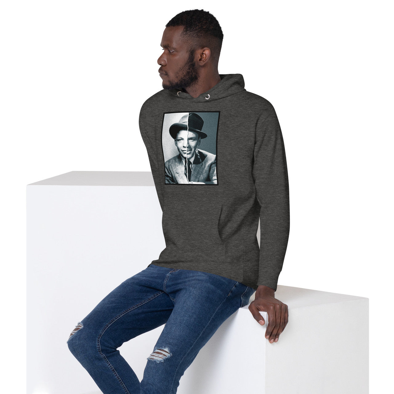 Sinatra KiSS Unisex Hoodie - Frank Rat Pack young and old Hollywood