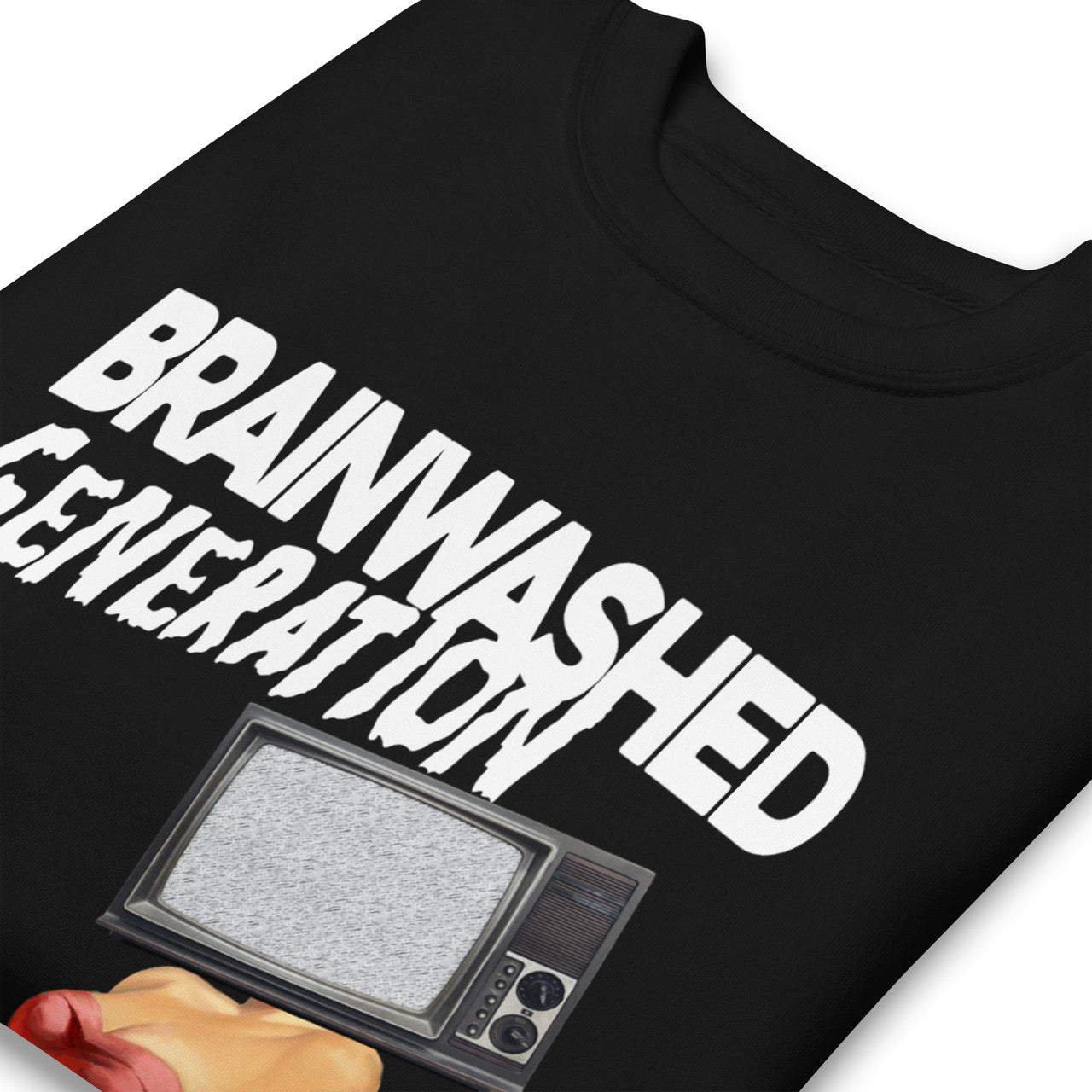 Brainwashed Generation KiSS Unisex Premium Sweatshirt - Retro Pin Up - Technology