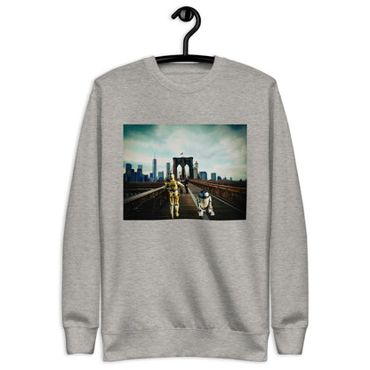 R2D2 C3PO NYC Unisex Premium Sweatshirt - New York Star Wars Bridge