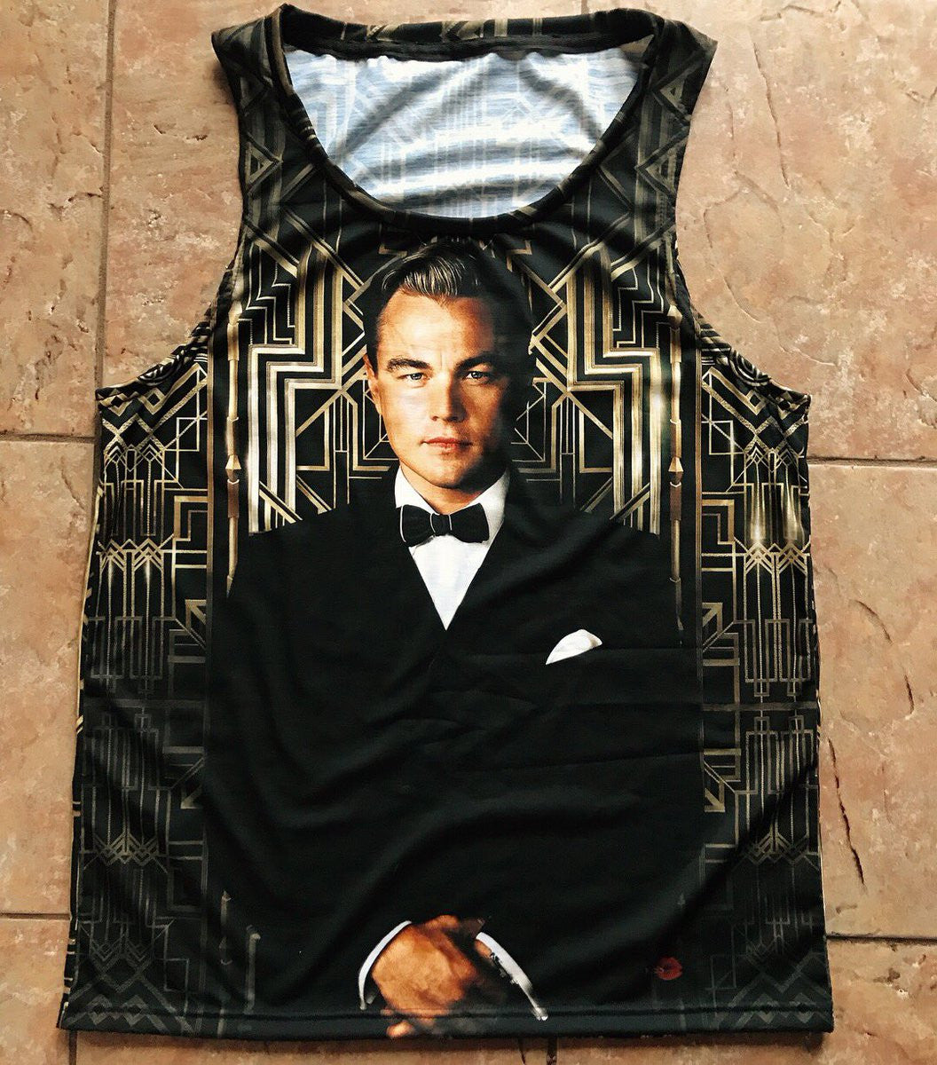 Great Gatsby 1925 KiSS Vest - Leonardo Dicaprio, Jay, Old Sport - 1920s Art Deco - movie fans - gifts for him & her