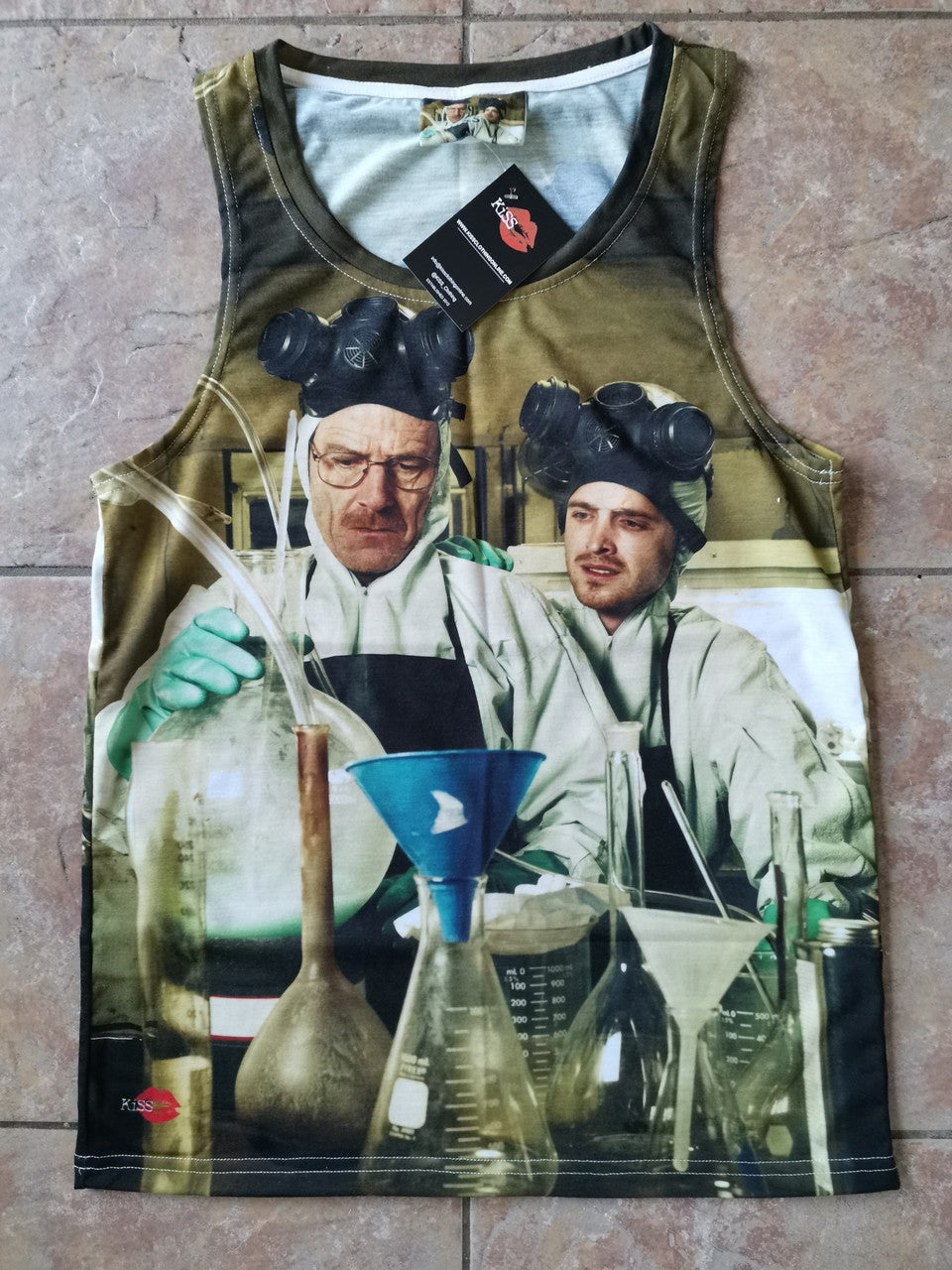 Breaking Bad KiSS Vest - Walter White Jesse Pinkman - Cooking - Heisenberg Tv show inspired