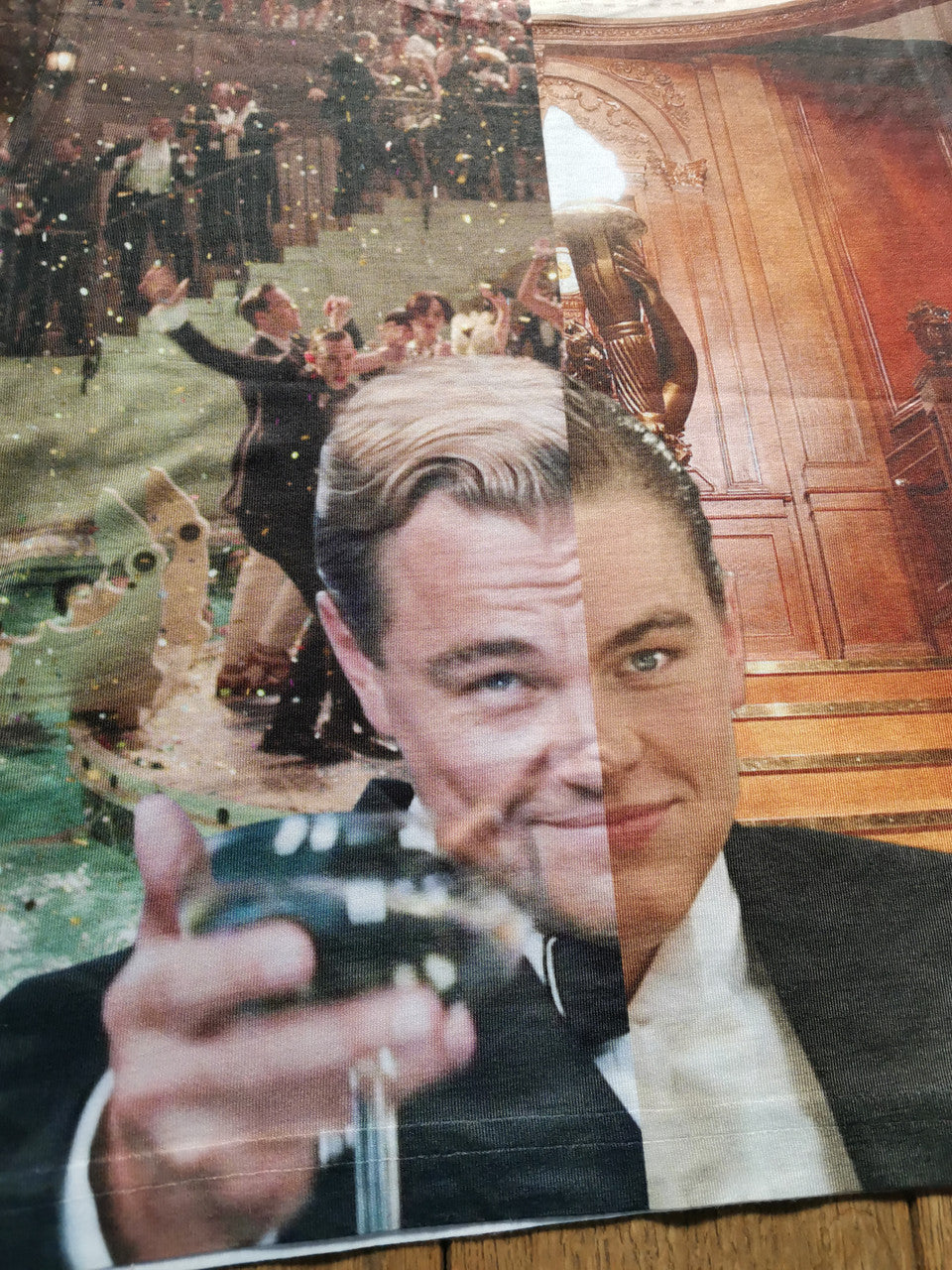 Leonardo DiCaprio: Gatsby/Titanic KiSS KiDS All Over T-Shirt - Jack Dawson Jay Gatsby - Movies
