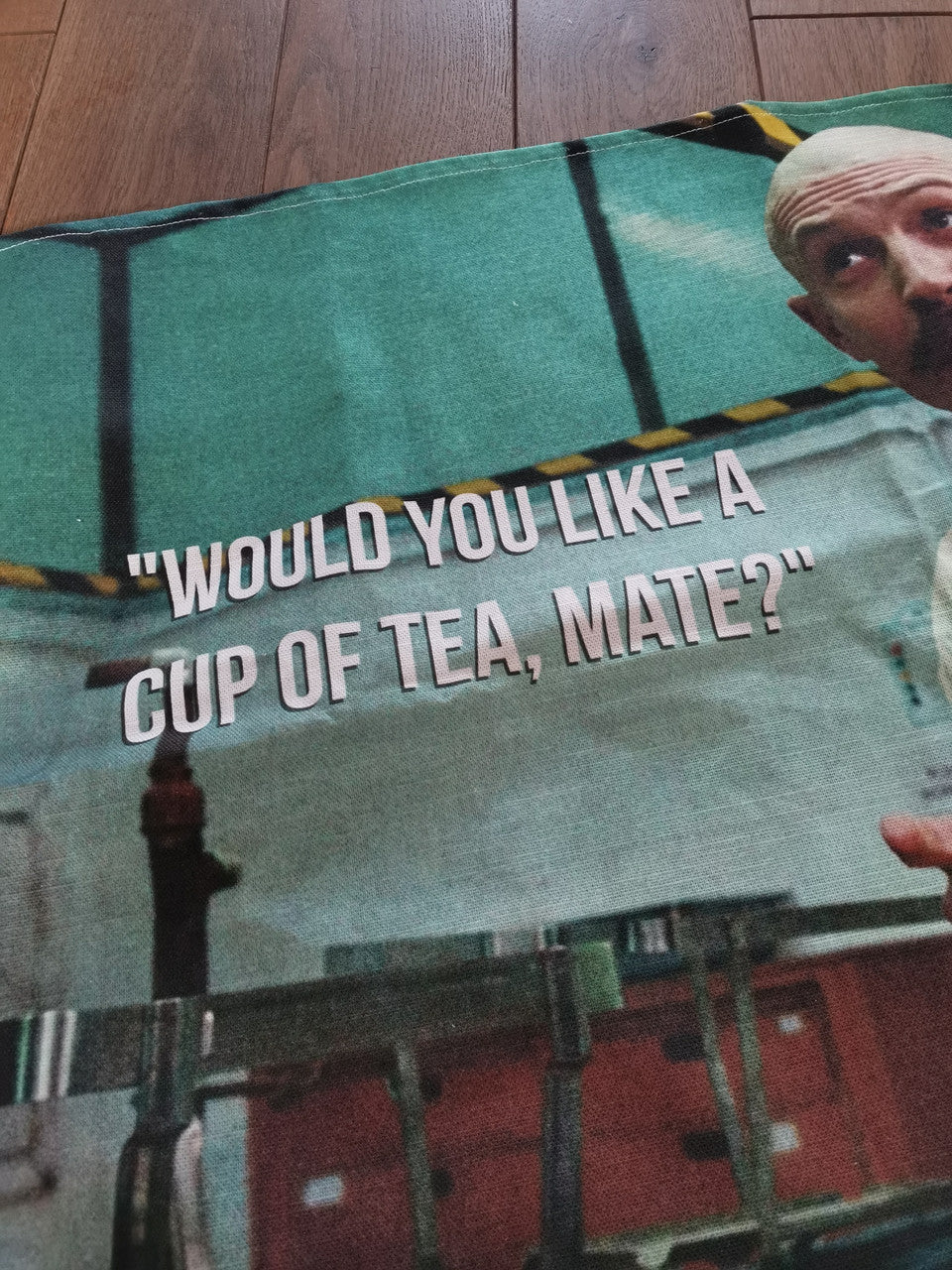 Charles Bronson Tea KiSS Tea Towel - Cuppa - Tom Hardy - Movie Inspired - Prison - Gangster Kitchen Cotton Linen