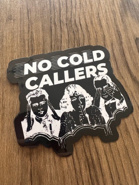 No Cold Callers KiSS Die Cut Sticker