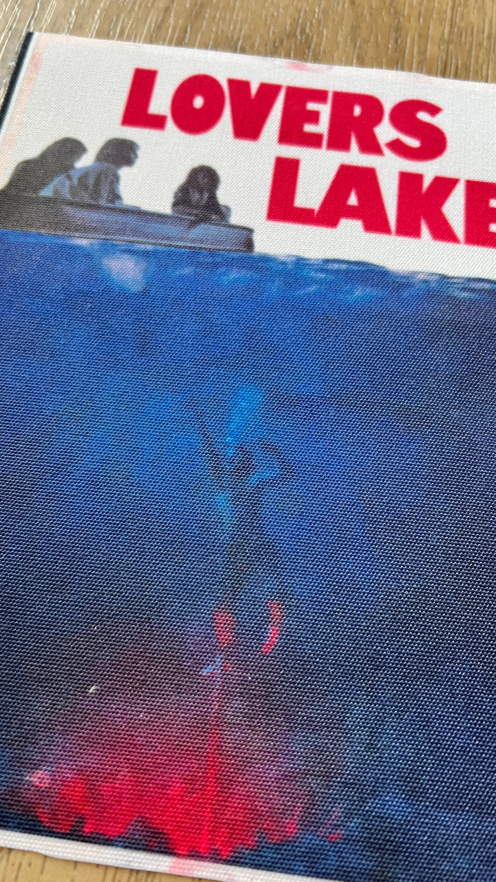 Lovers Lake KiSS Fabric Print - Stranger Things Season 4 - Robin Steve Eddie Nancy - Jaws - Boat Scene